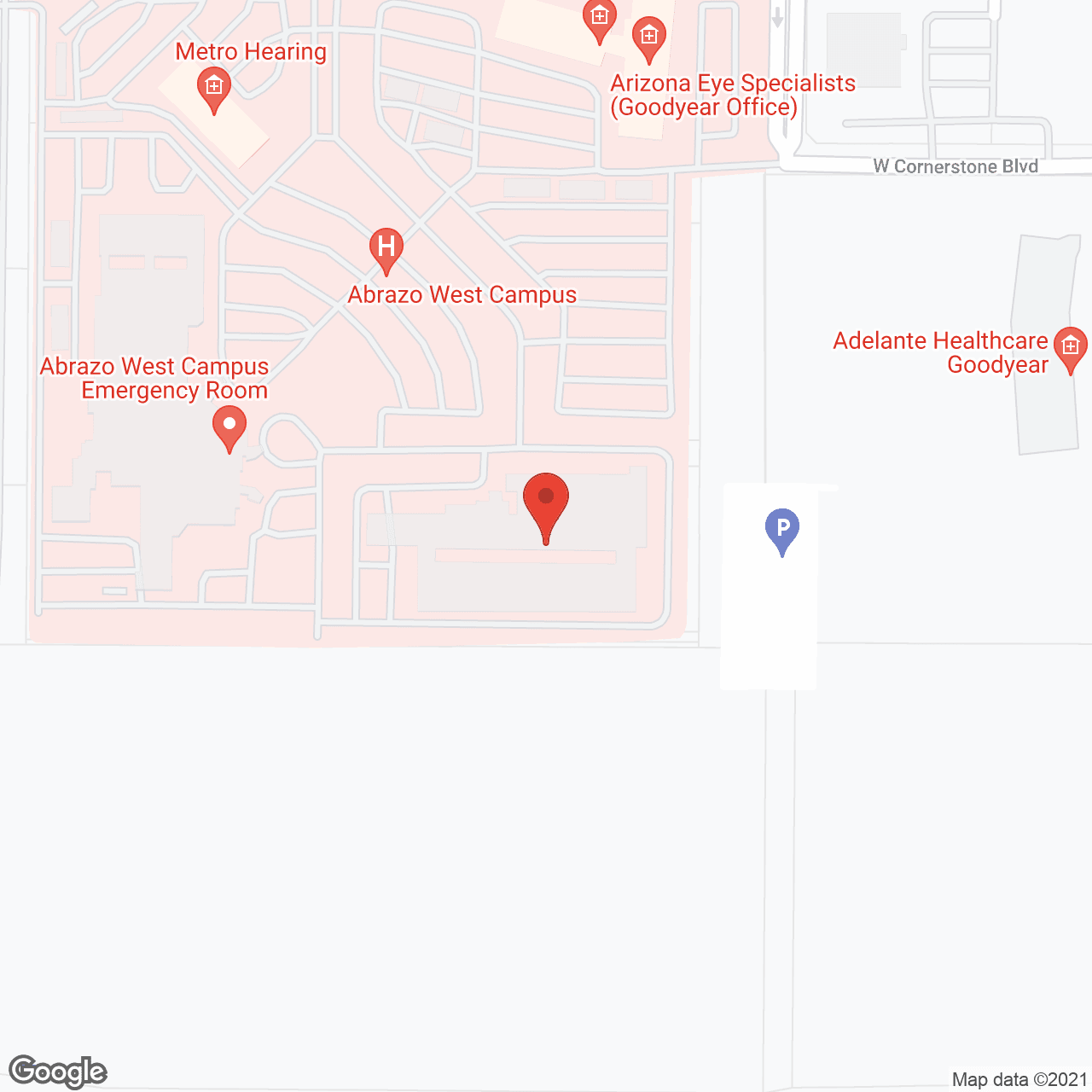 Map of the neighborhood around Palm Valley Rehab & Care Ctr