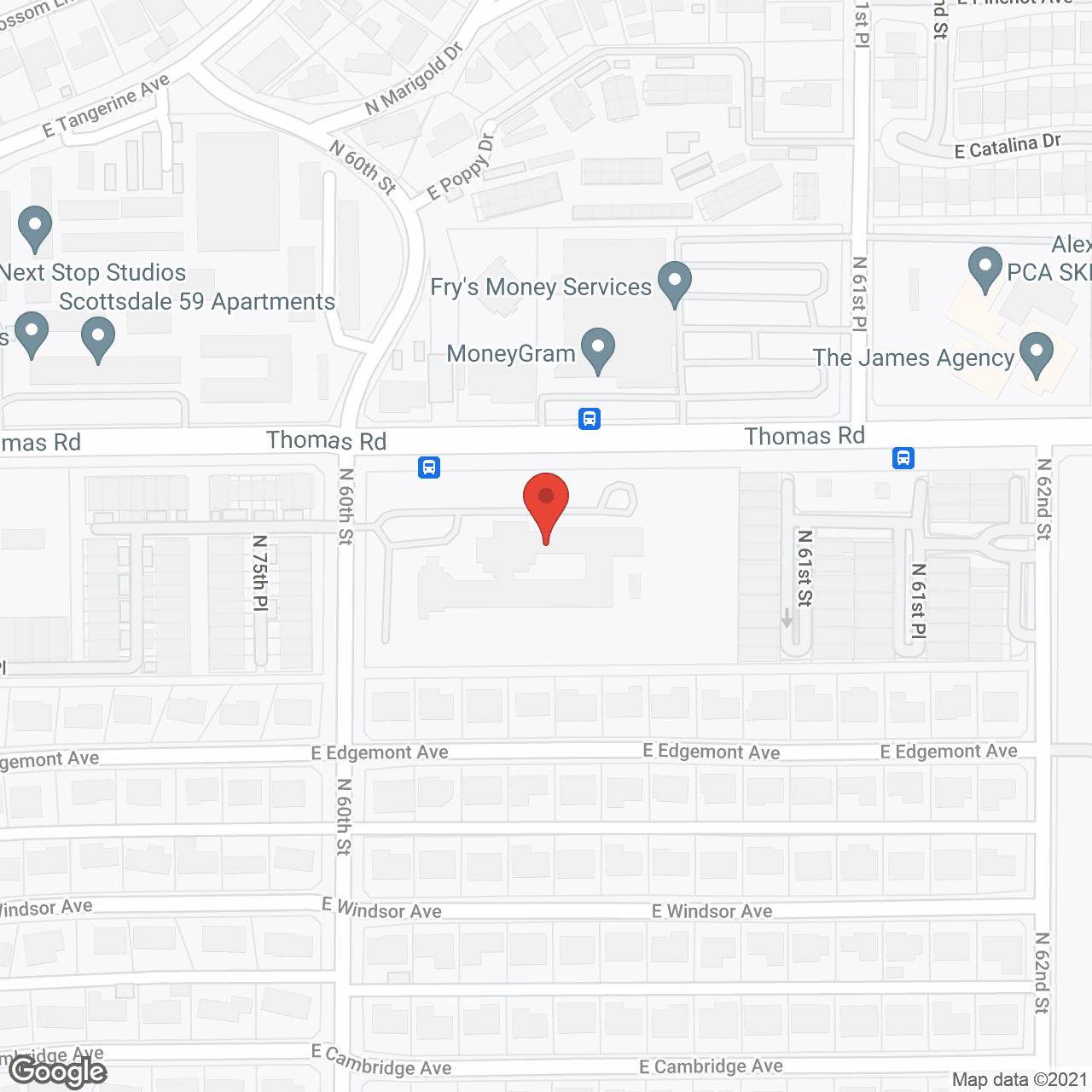 Map of the neighborhood around The Gardens of Scottsdale