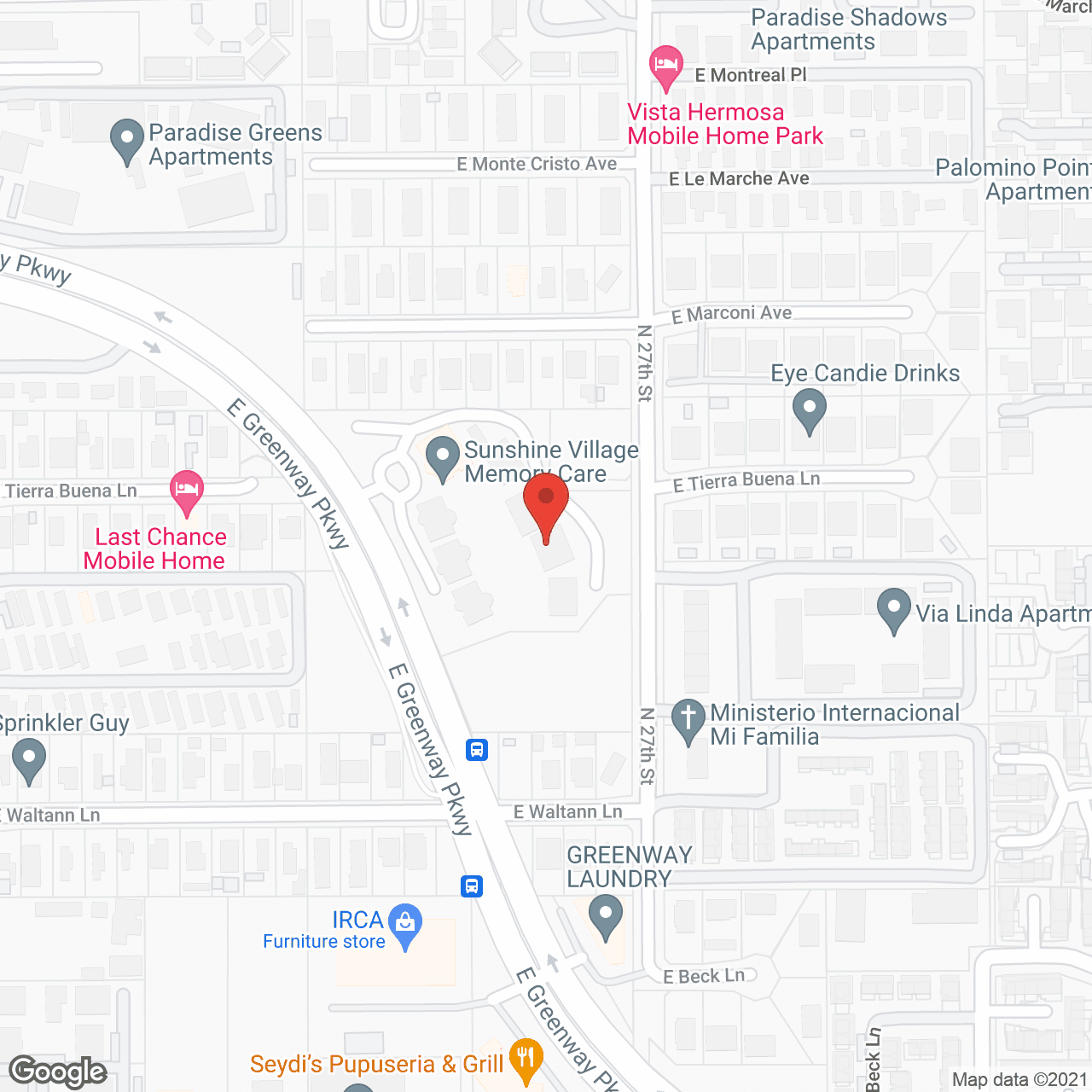 Map of the neighborhood around Sunshine Village