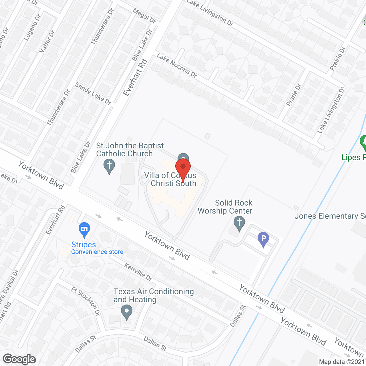 Map of the neighborhood around Villa South Assisted Living and Memory Care