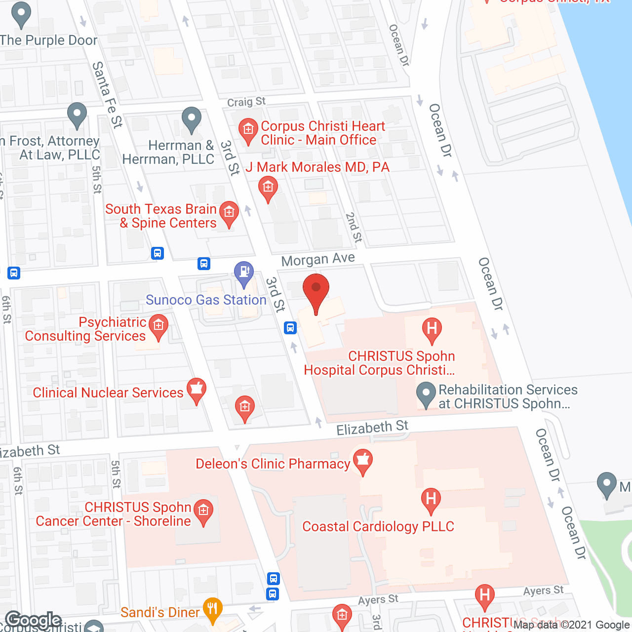 Map of the neighborhood around Vista Del Mar Health & Rehab