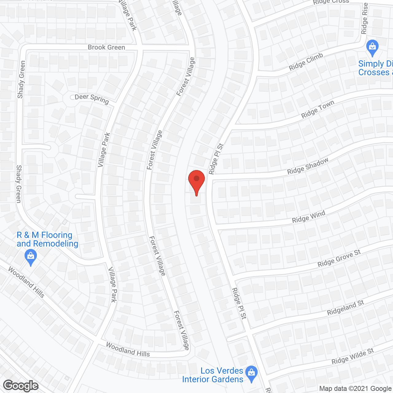 Map of the neighborhood around Autumn Leaves Residential Home