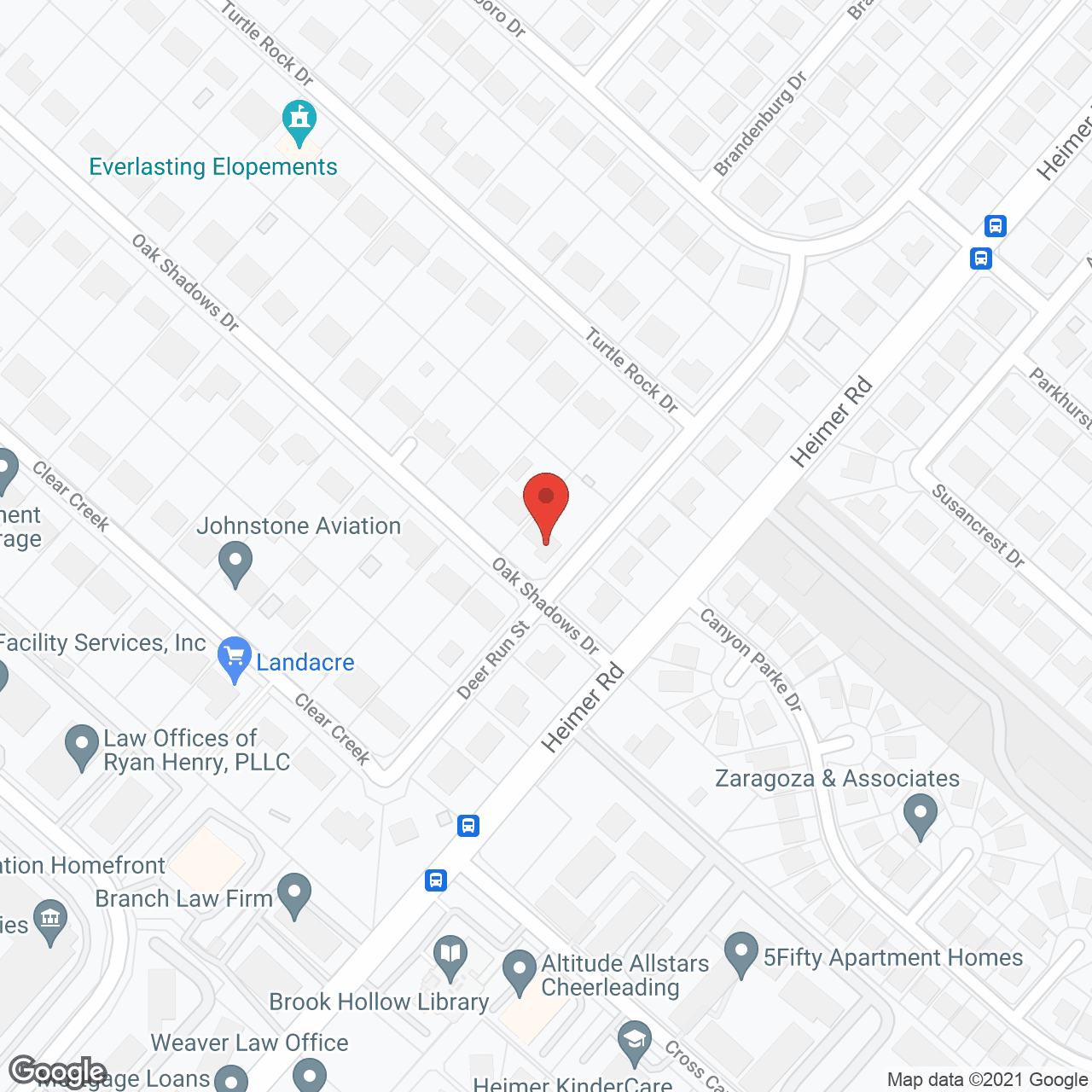 Map of the neighborhood around Haven House