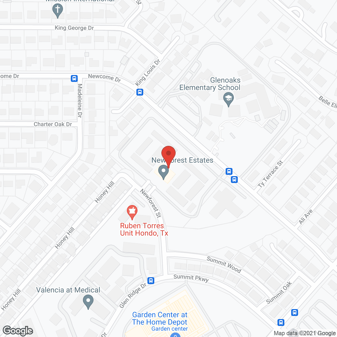 Map of the neighborhood around New Forest Haven Assisted Living