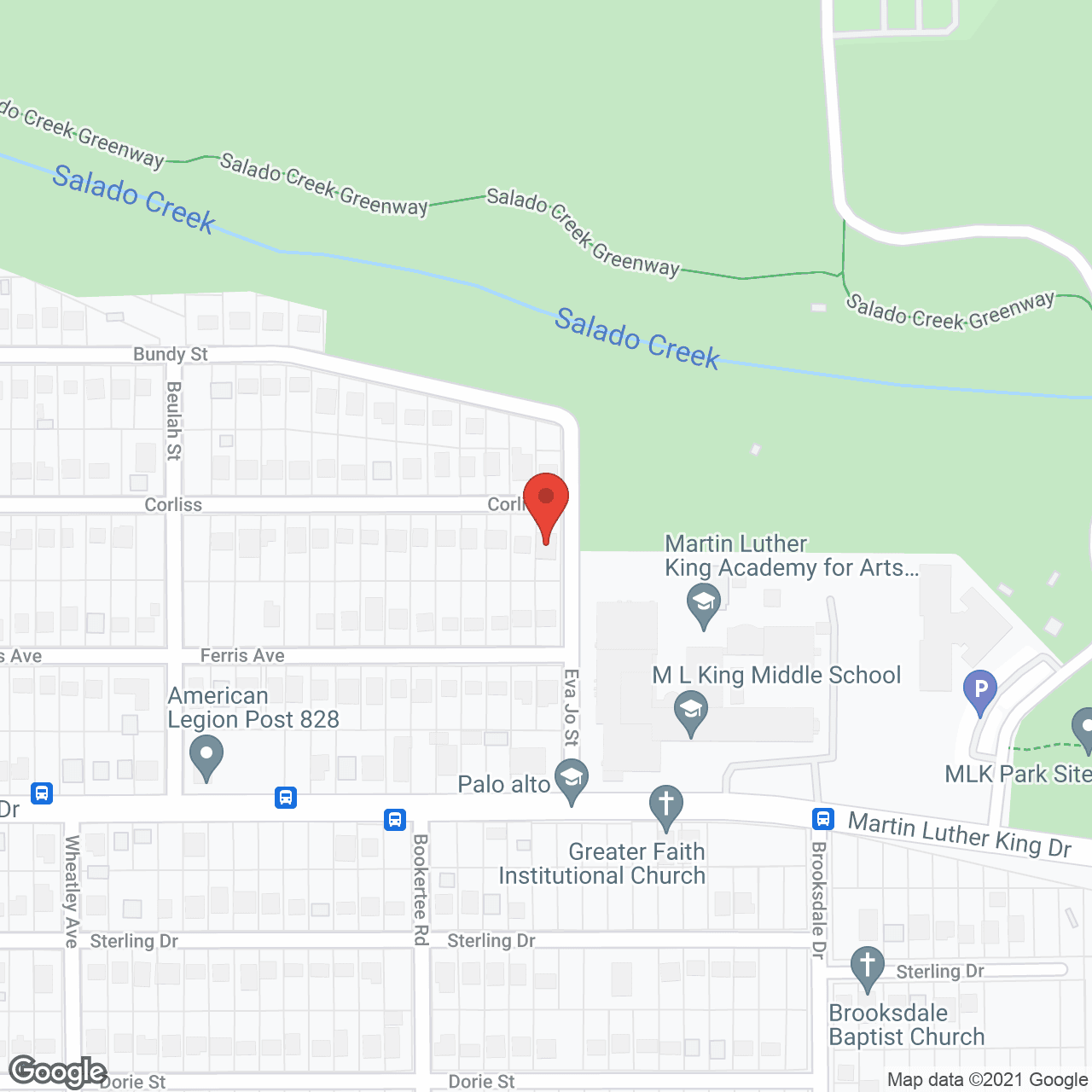 Map of the neighborhood around Charlene Edwards Prsnl Cre Hme