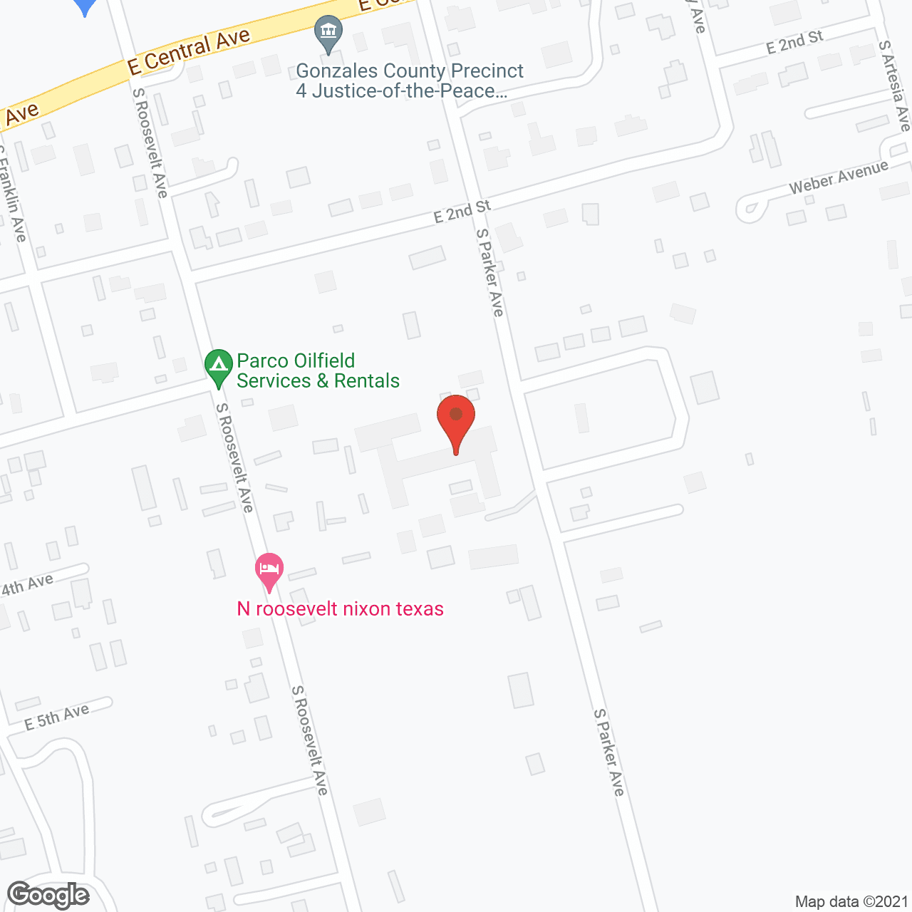 Map of the neighborhood around Colonial Nursing Home