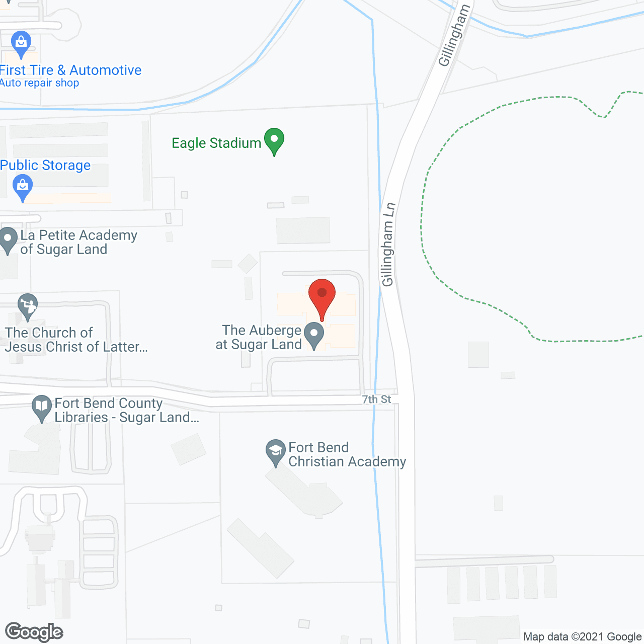 Map of the neighborhood around The Auberge at Sugar Land