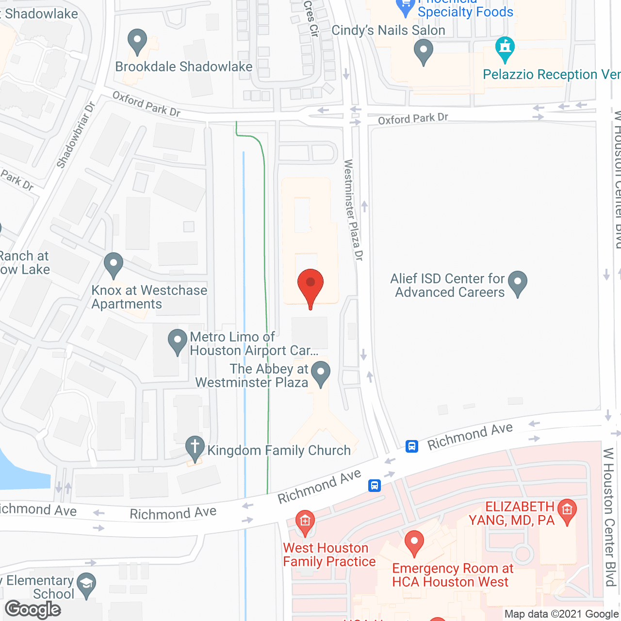 Map of the neighborhood around The Abbey at Westminster Plaza