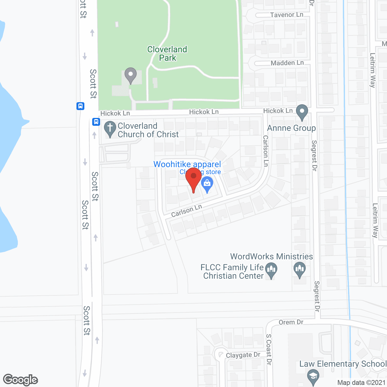 Map of the neighborhood around Tiffs Tender Care