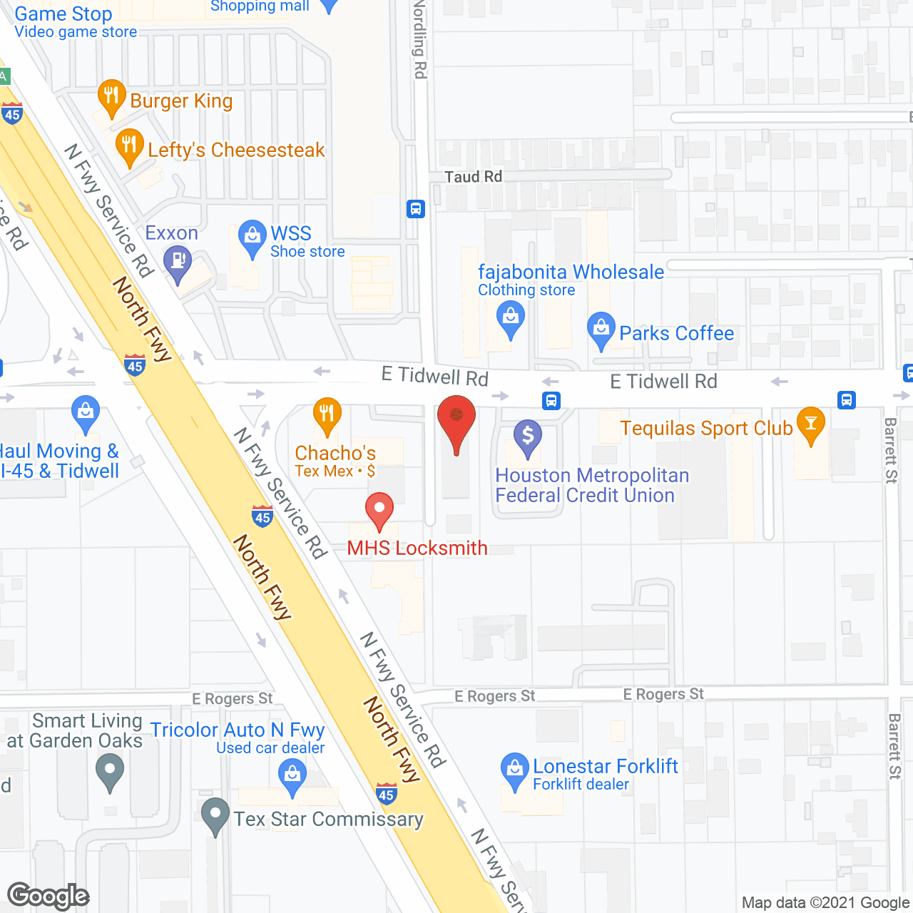 Map of the neighborhood around Woodland Christian Towers Inc