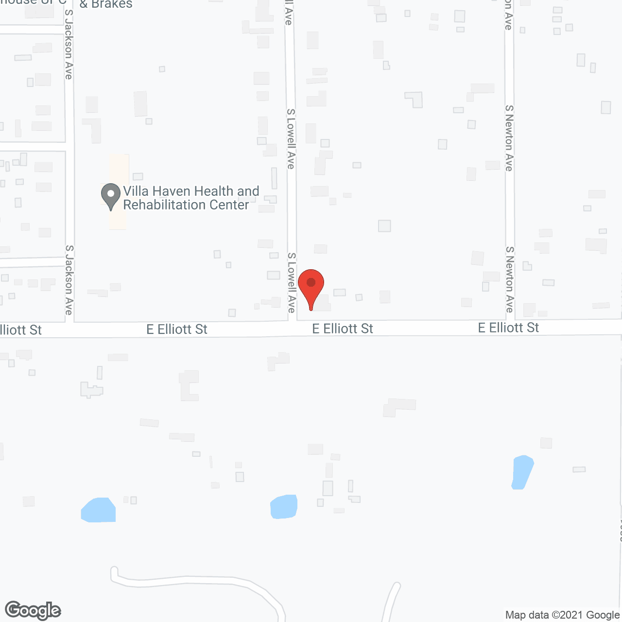 Map of the neighborhood around Stephens County Assisted Lvng