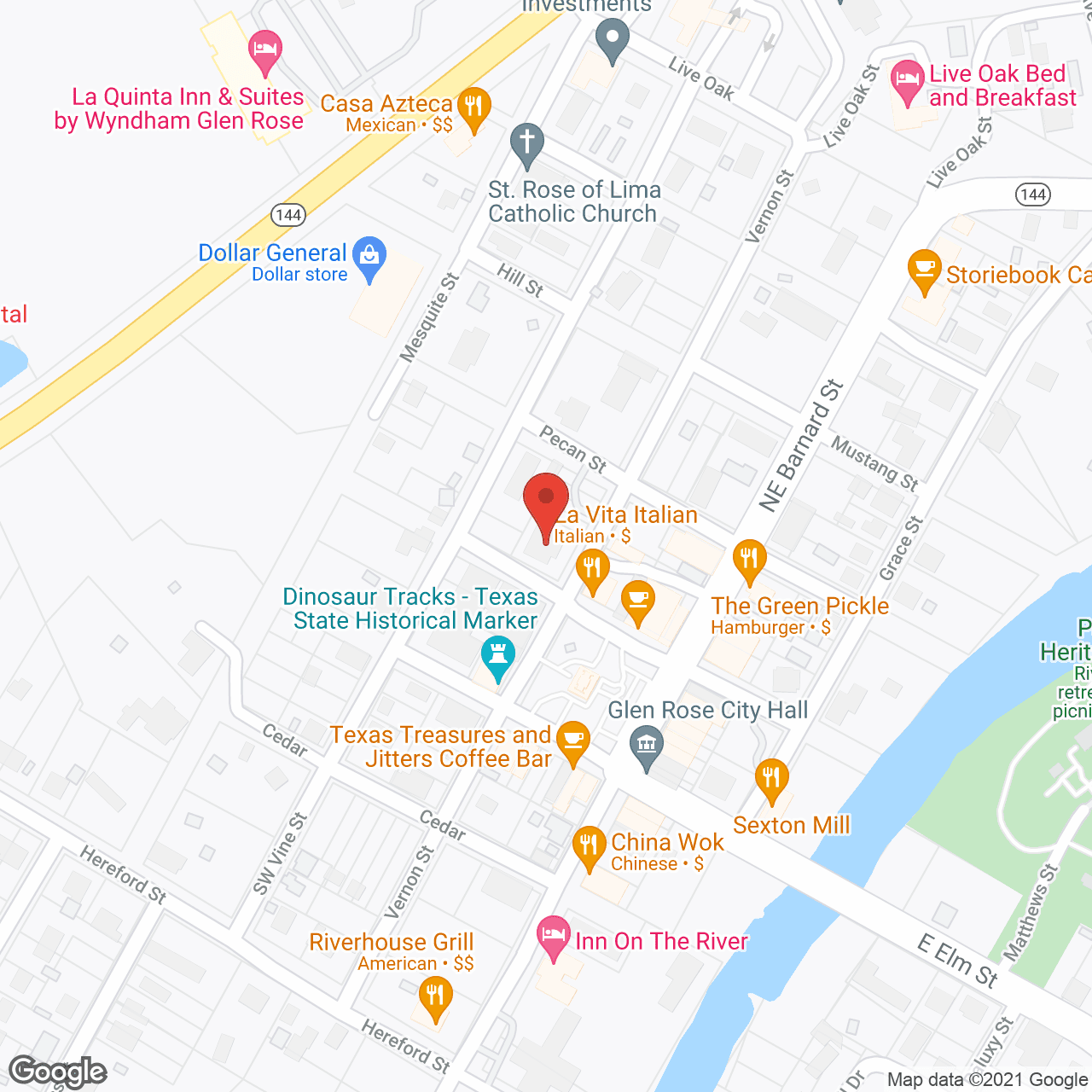 Map of the neighborhood around Cherokee Rose Manor