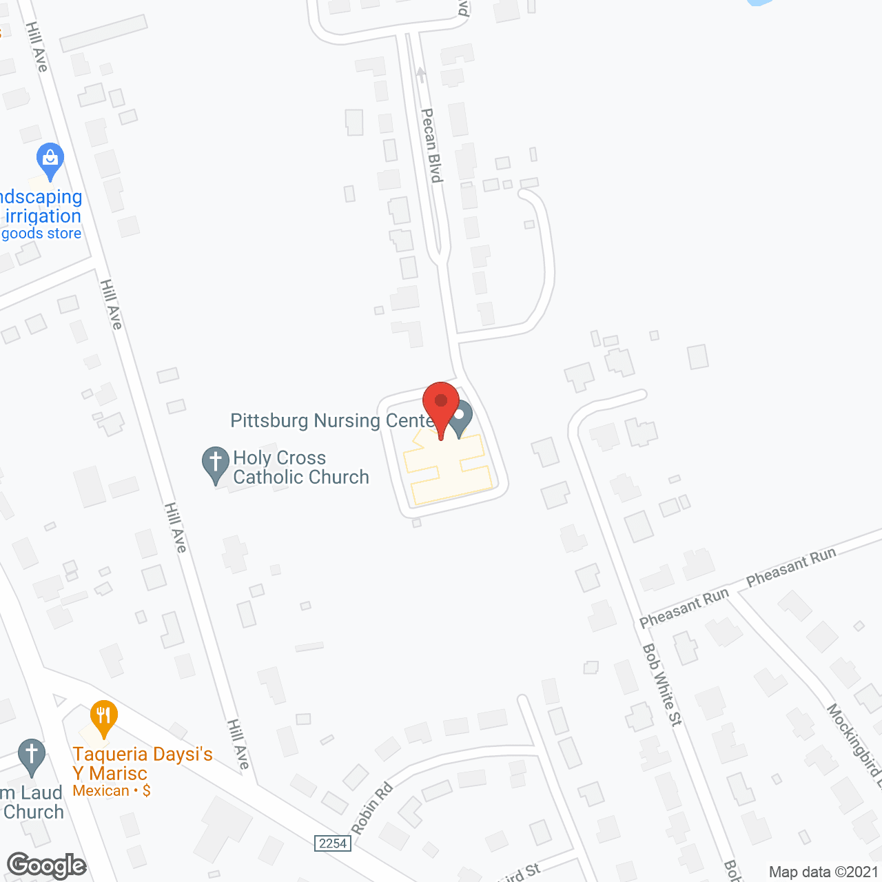 Pittsburg Nursing Ctr in google map