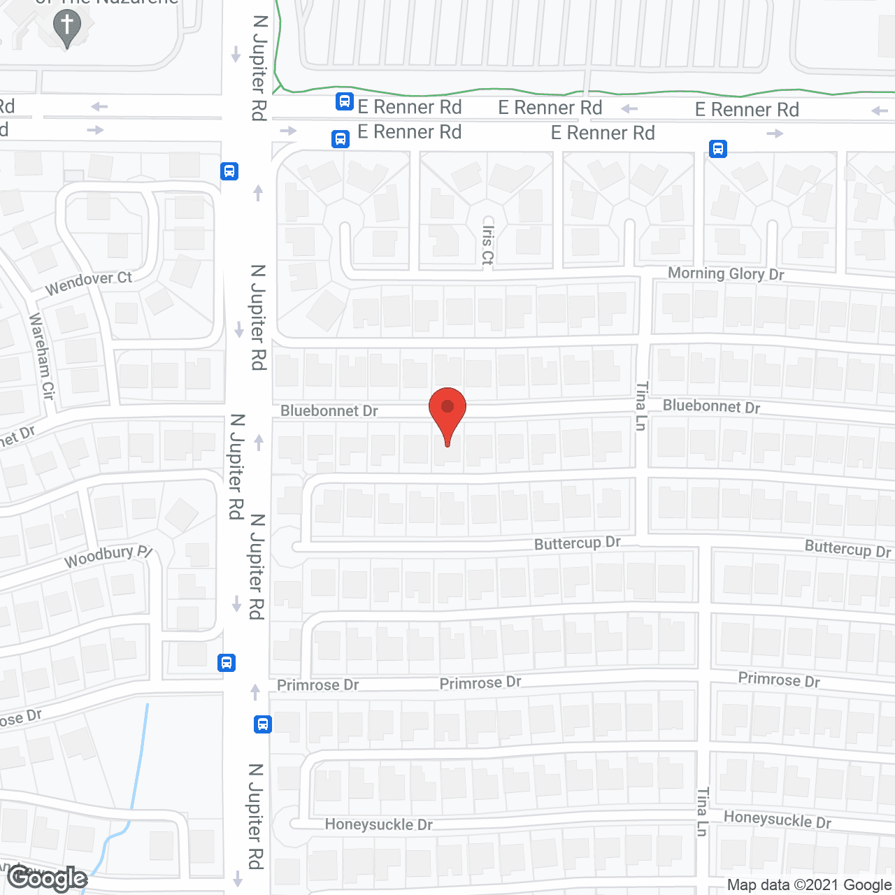 Map of the neighborhood around The Family's Choice III