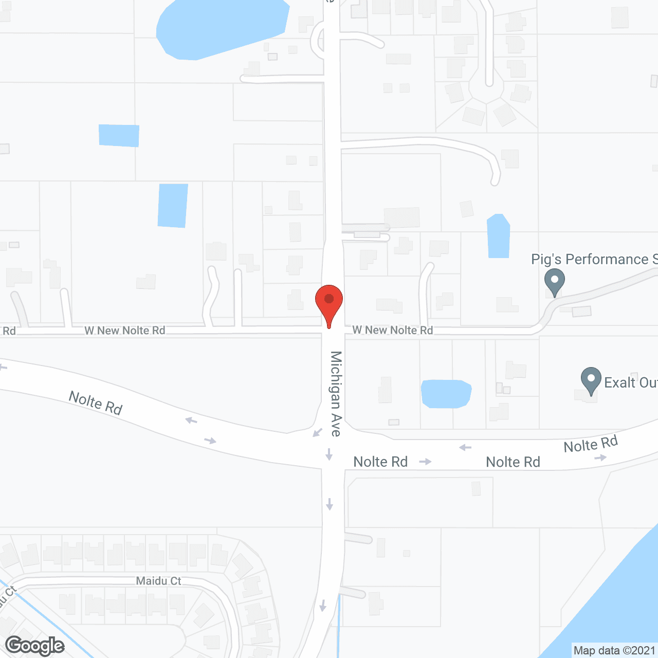 Map of the neighborhood around Solaris Healthcare Osceola