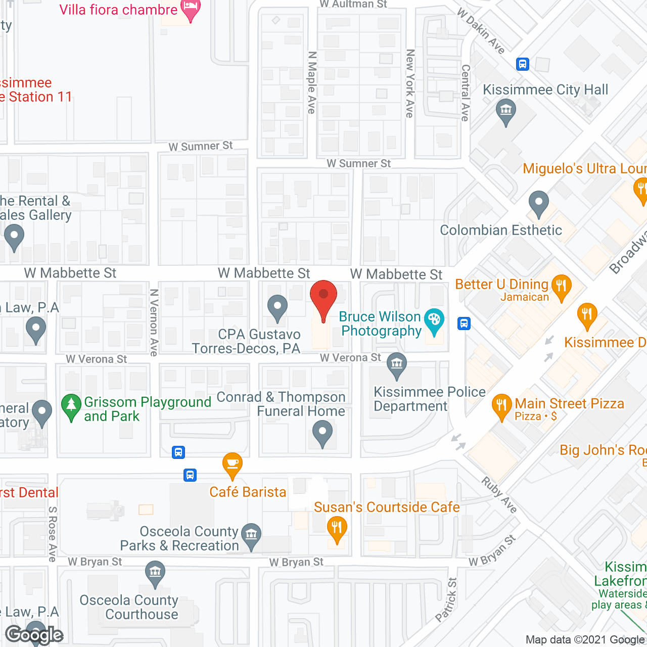 Map of the neighborhood around GreenLeaf Assisted Living