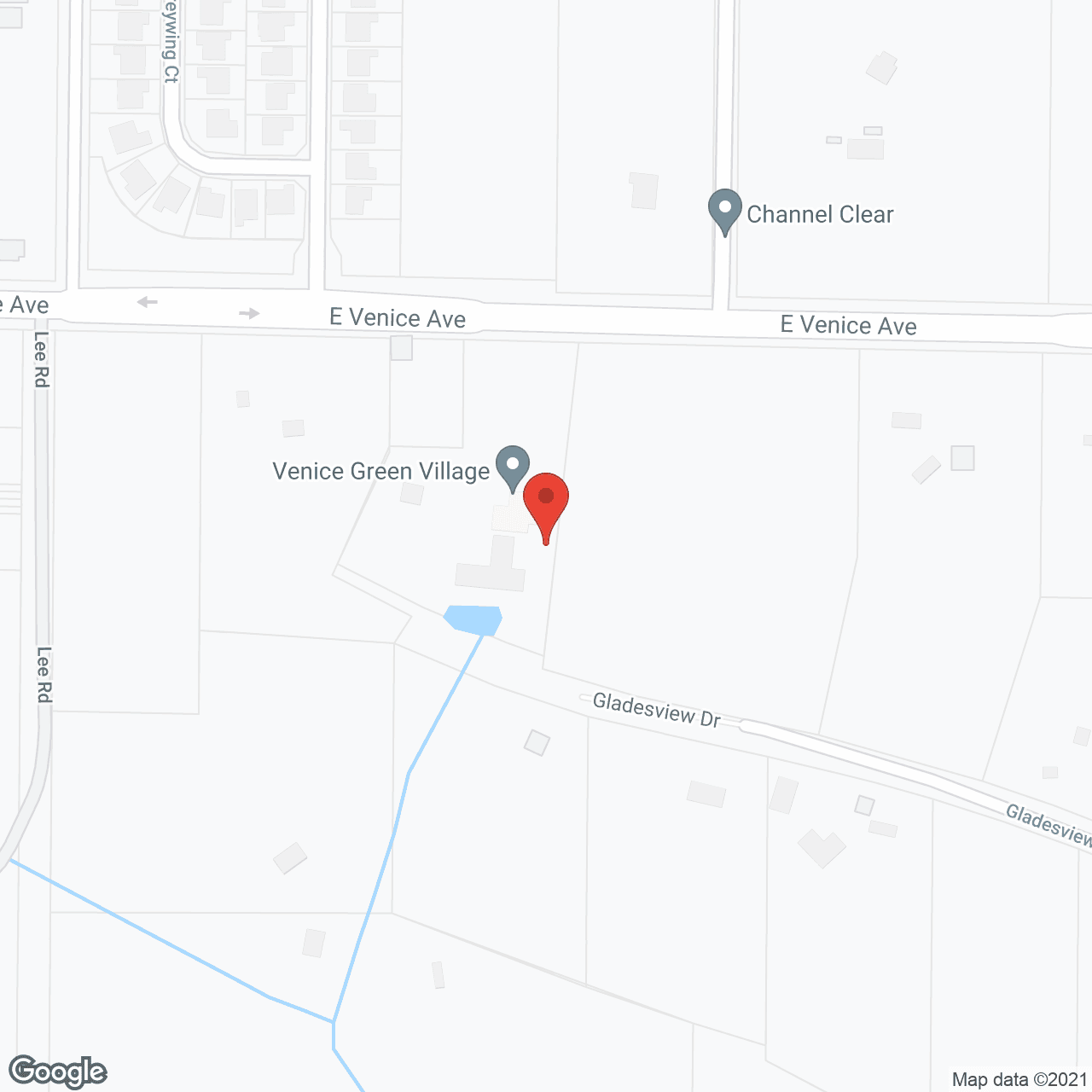 Map of the neighborhood around Venice Green Village