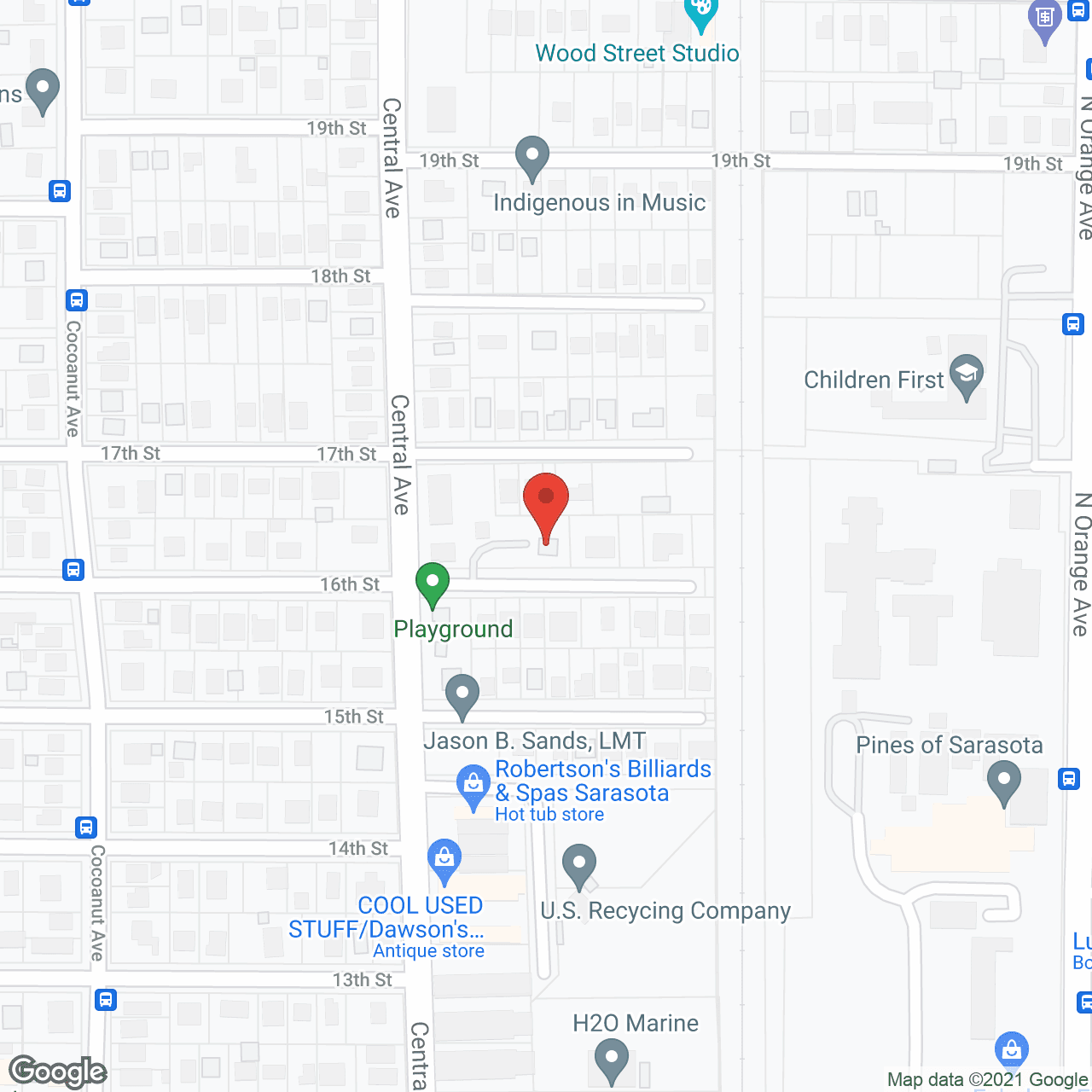 Map of the neighborhood around Renaissance Manor