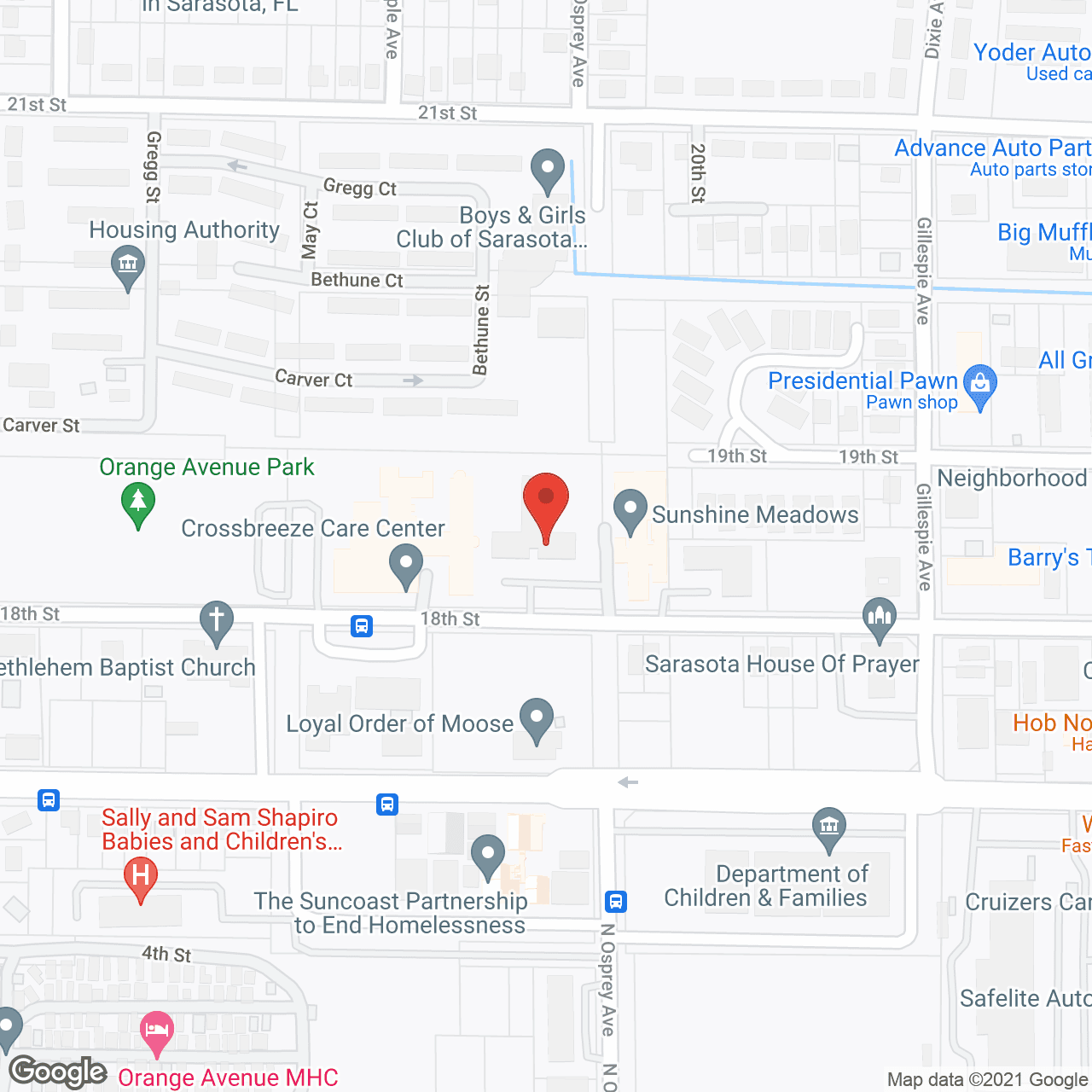 Map of the neighborhood around J H Floyd Sunshine Village