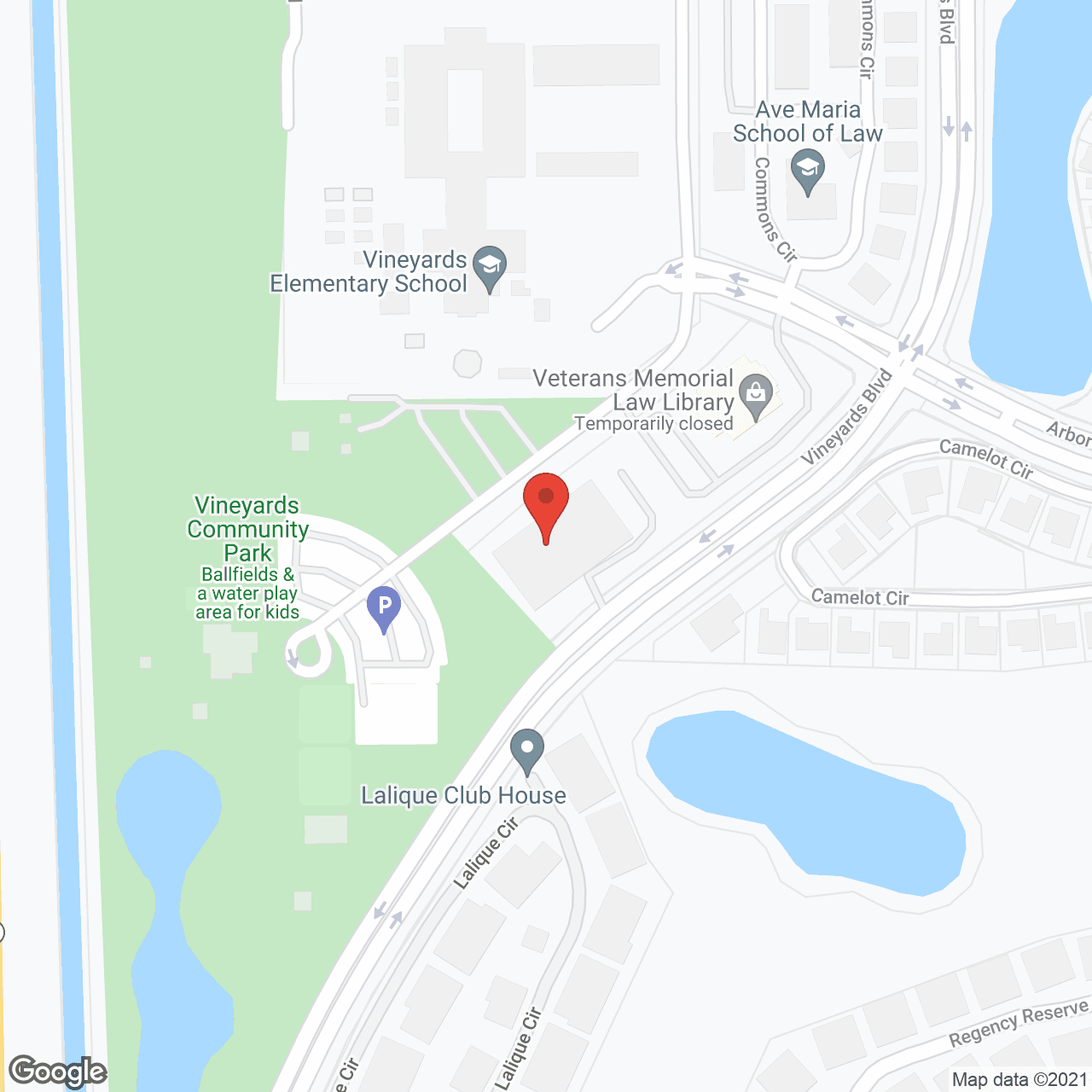 Map of the neighborhood around Naples Health Svc Inc