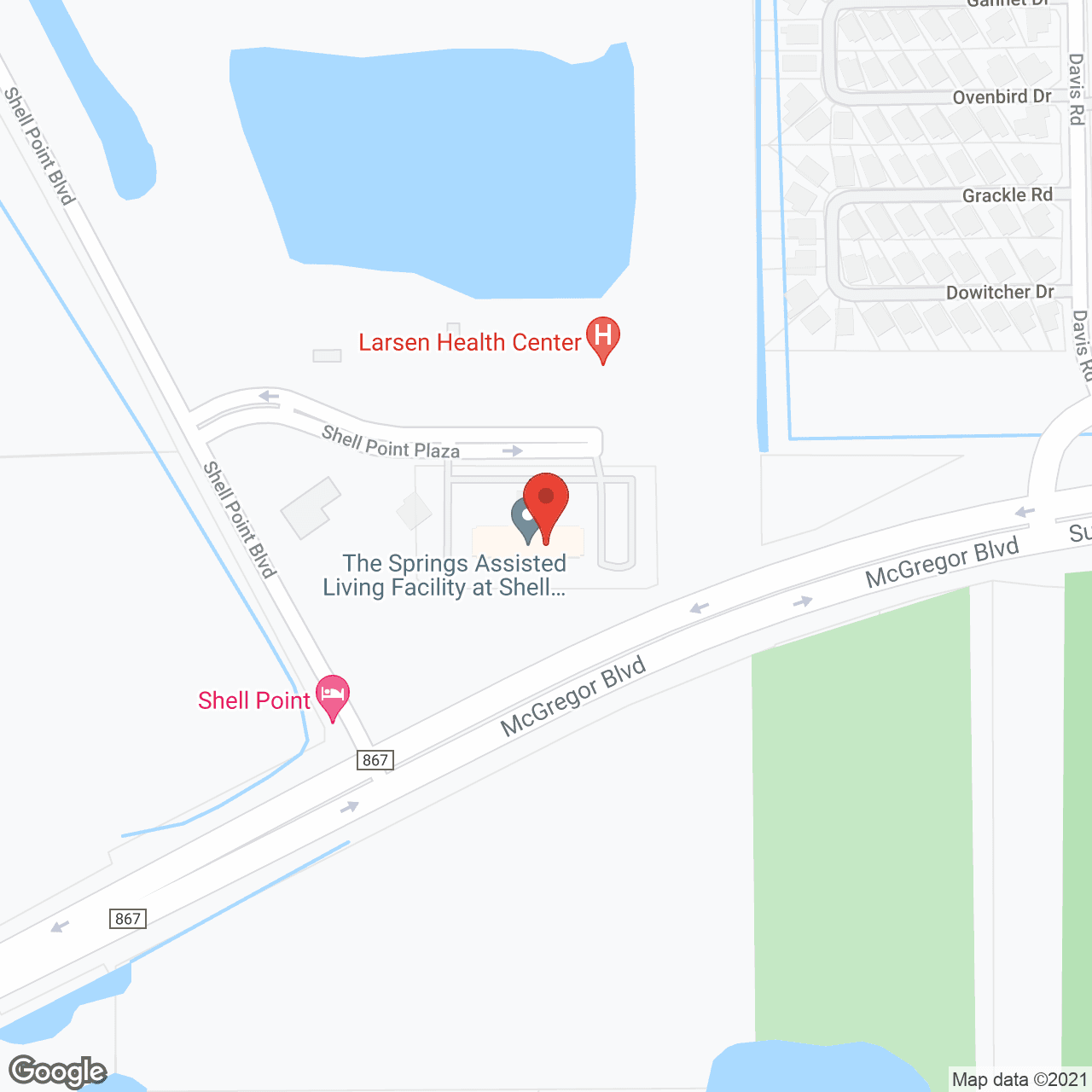 Map of the neighborhood around Shell Point Retirement Community