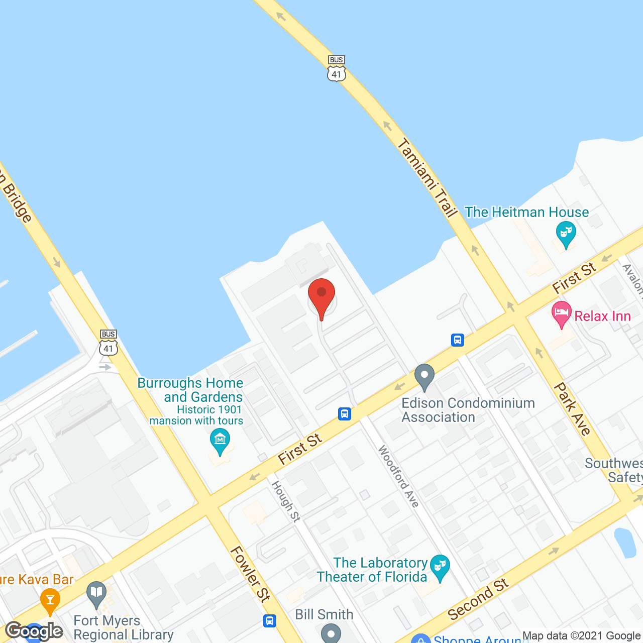 Map of the neighborhood around Calusa Harbour