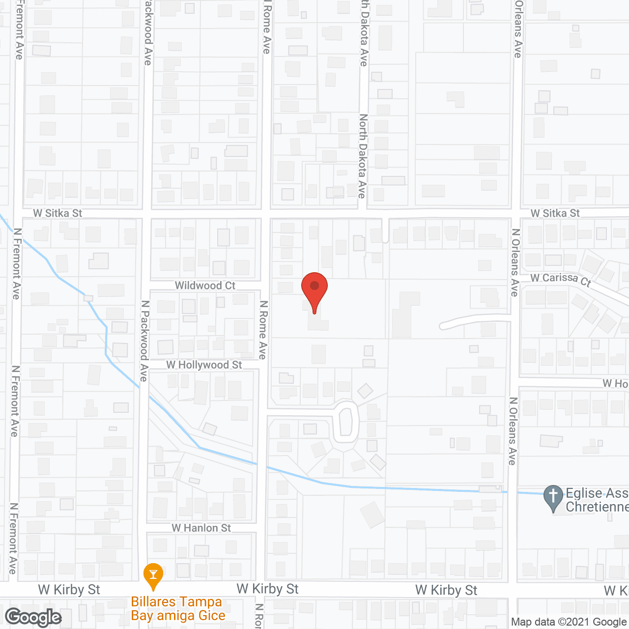 Map of the neighborhood around Angel's Garden