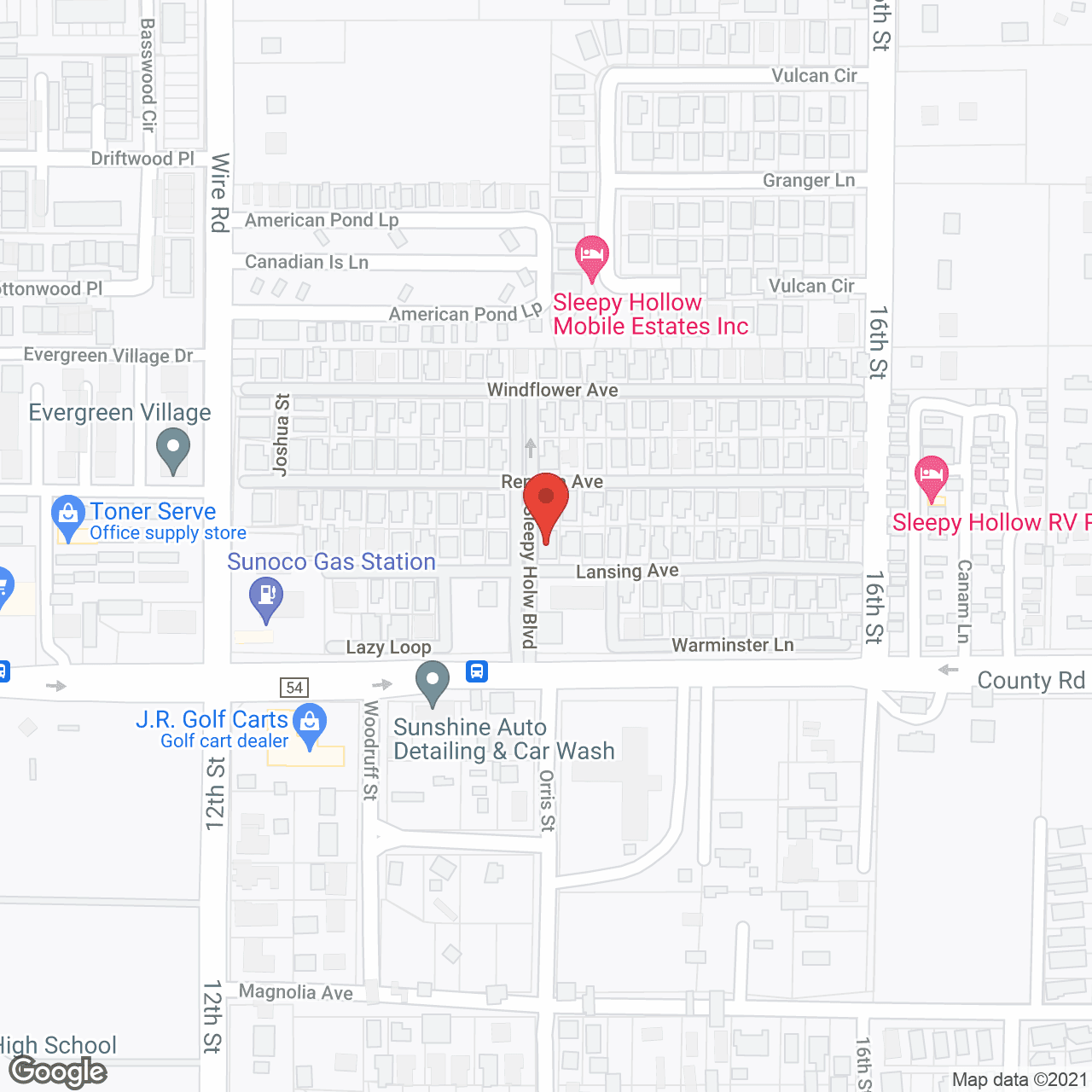 Sleepy Hollow Mobile Estates in google map