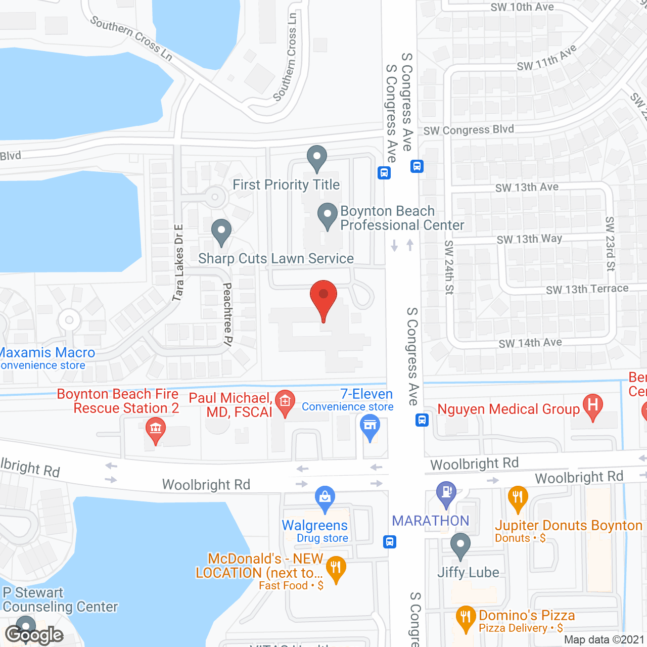 Map of the neighborhood around Barrington Terrace
