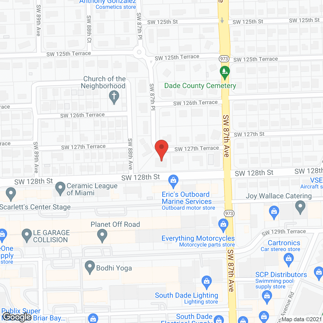 Map of the neighborhood around Terrace Manor Inc