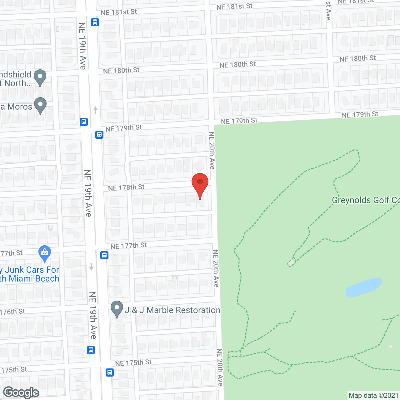 Map of the neighborhood around Rainbow Gardens ALF