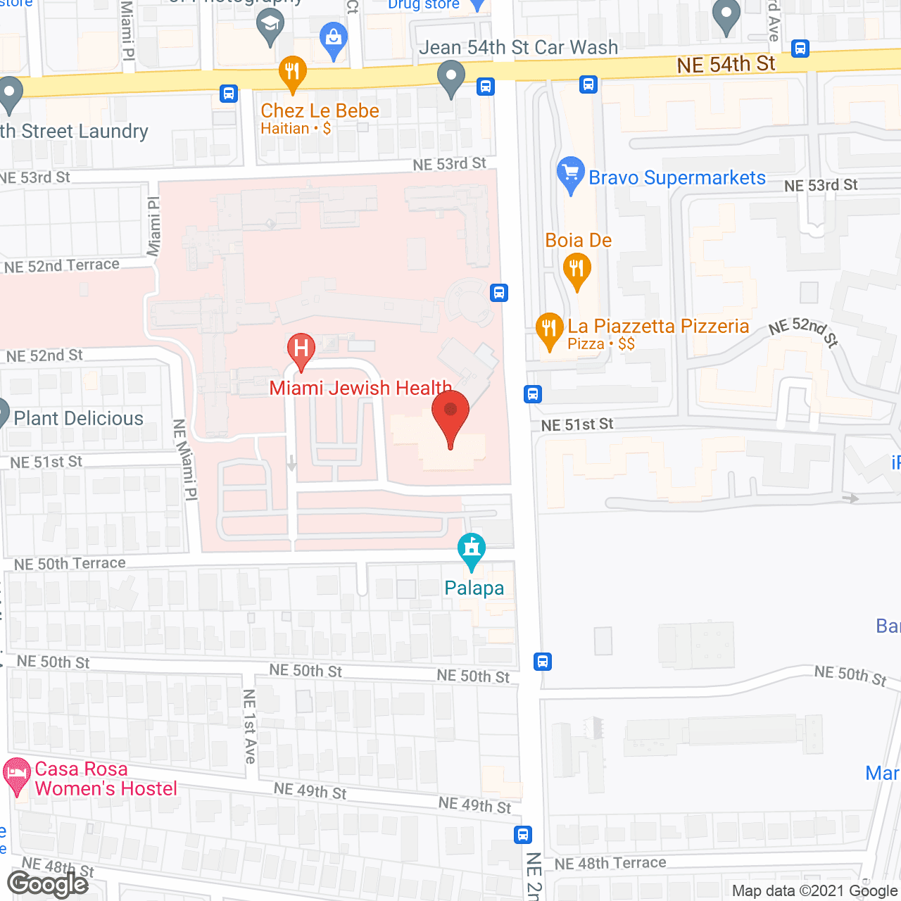 Map of the neighborhood around Hazel Cypen Tower