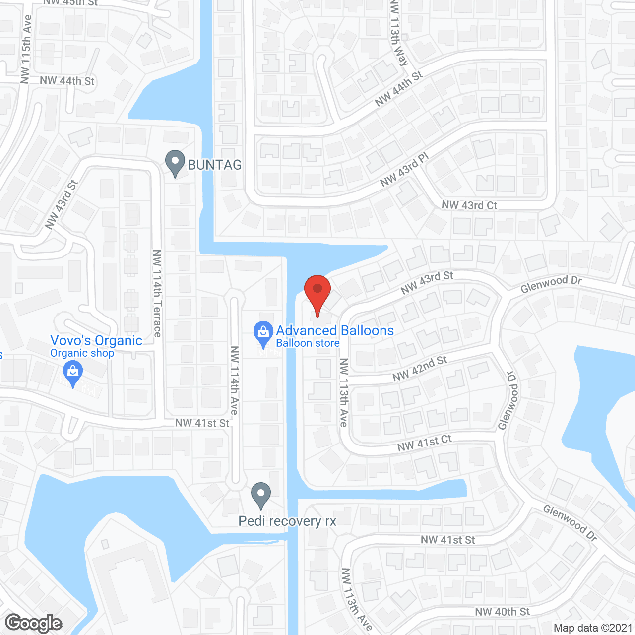 Map of the neighborhood around Havencrest ALF