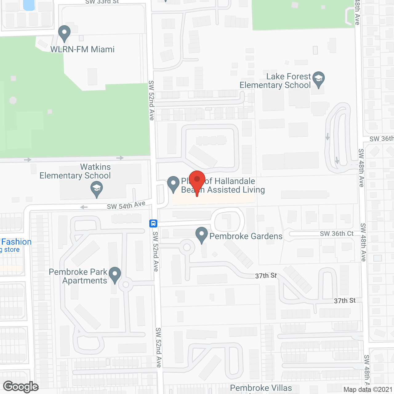 Map of the neighborhood around Plaza Of Hallandale Beach