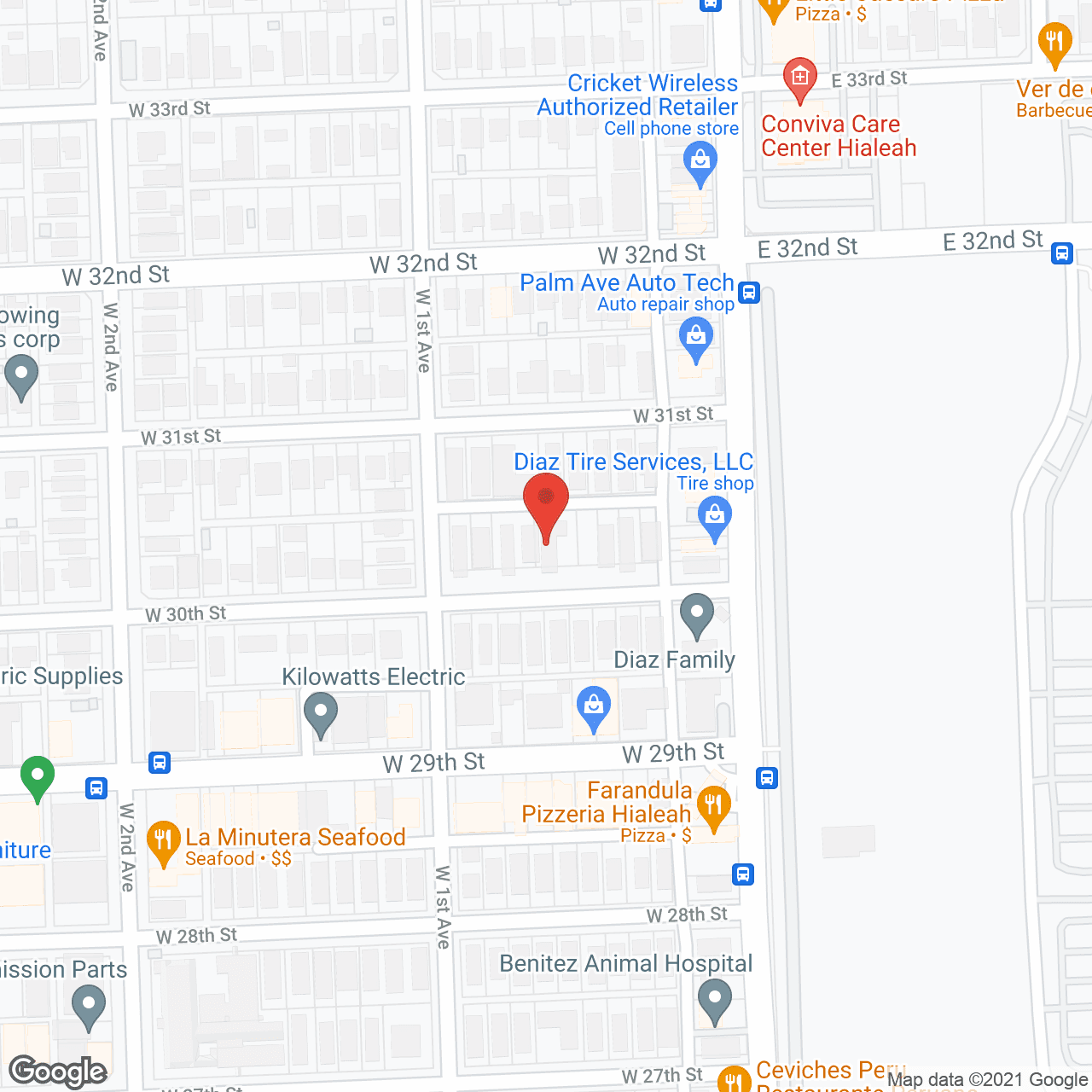 Map of the neighborhood around Happy Home ALF