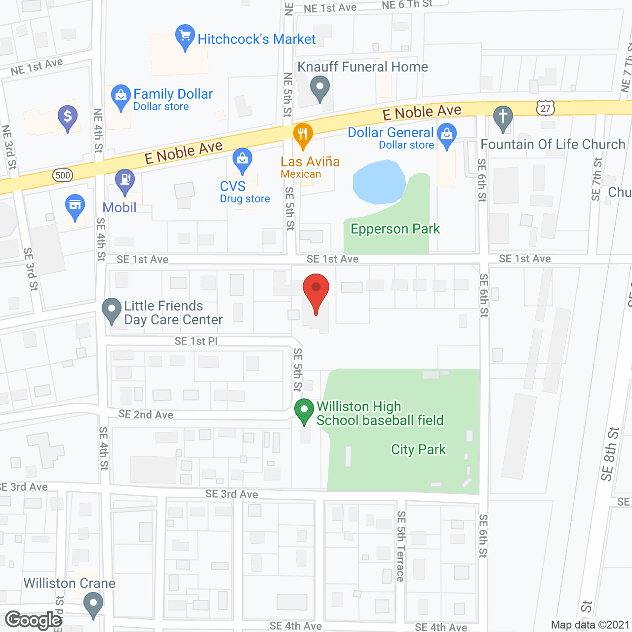 Map of the neighborhood around Good Samaritan Retirement Home