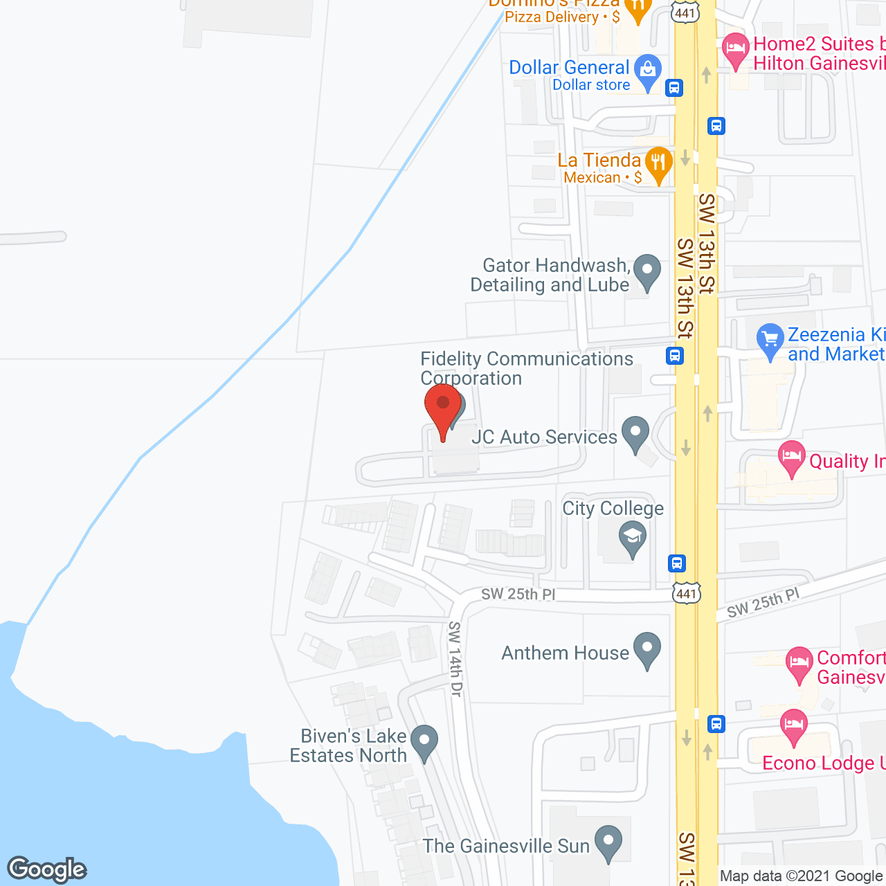 Map of the neighborhood around Lakeshore Towers Apartments