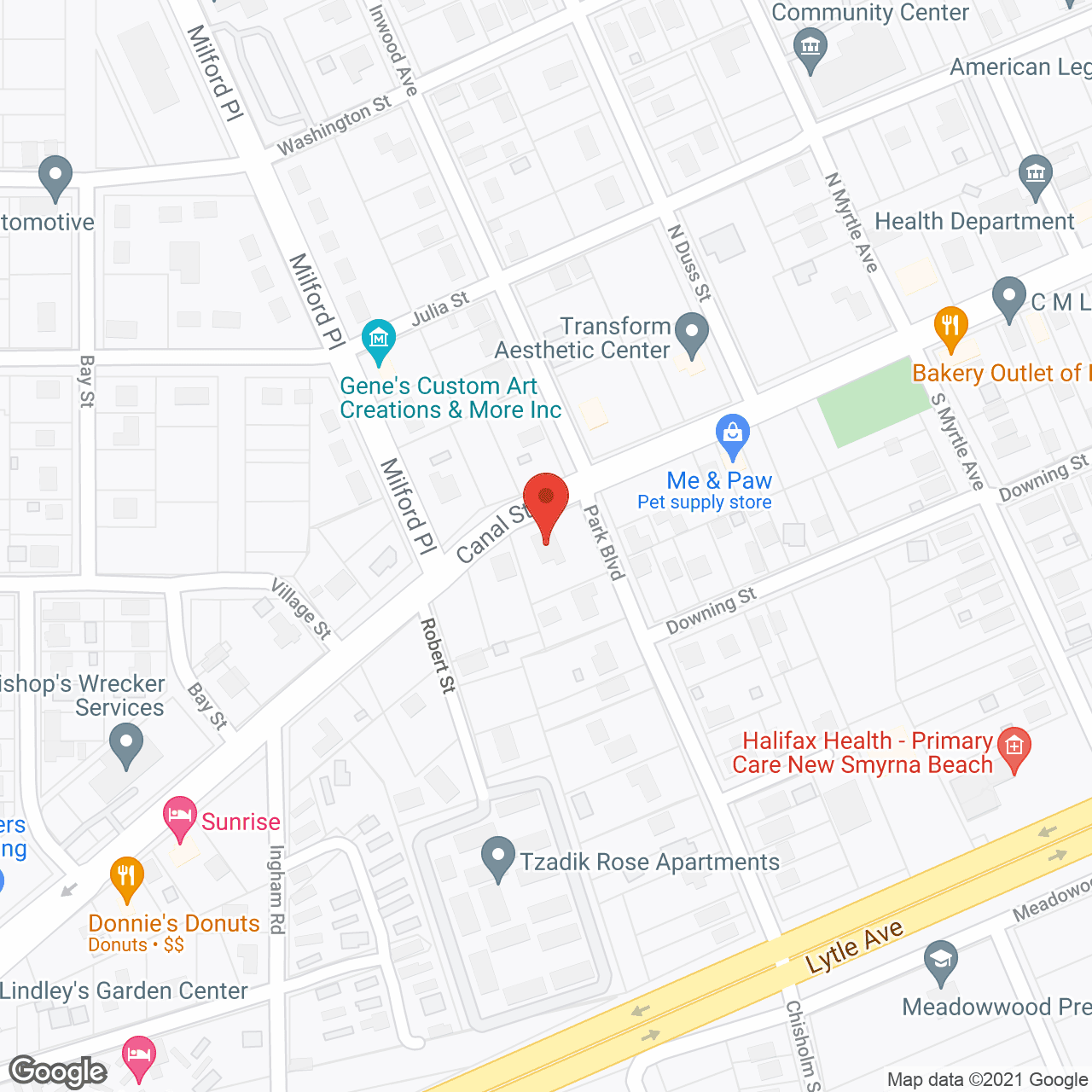 Map of the neighborhood around Guardian Home