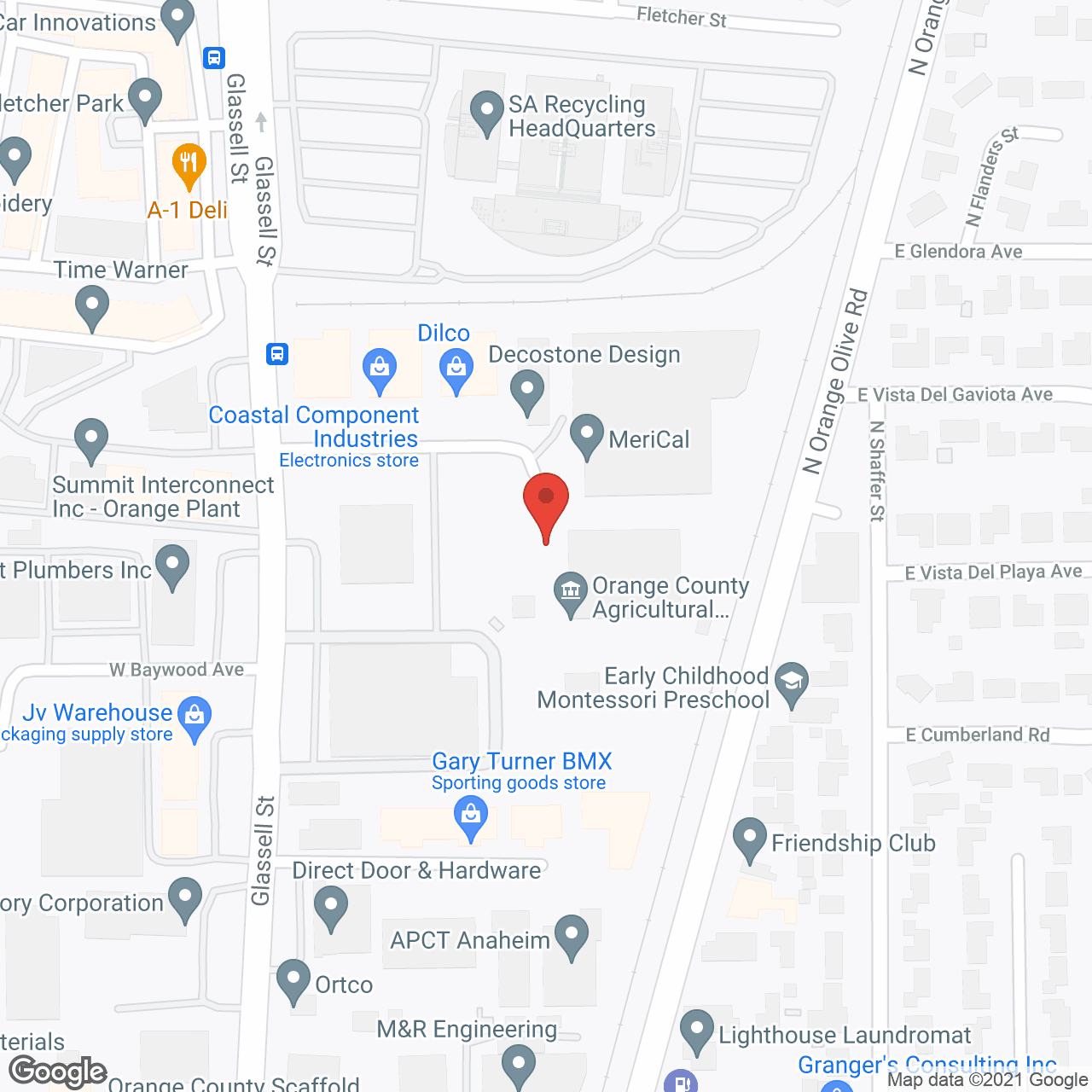 Map of the neighborhood around Agape Orange Home II