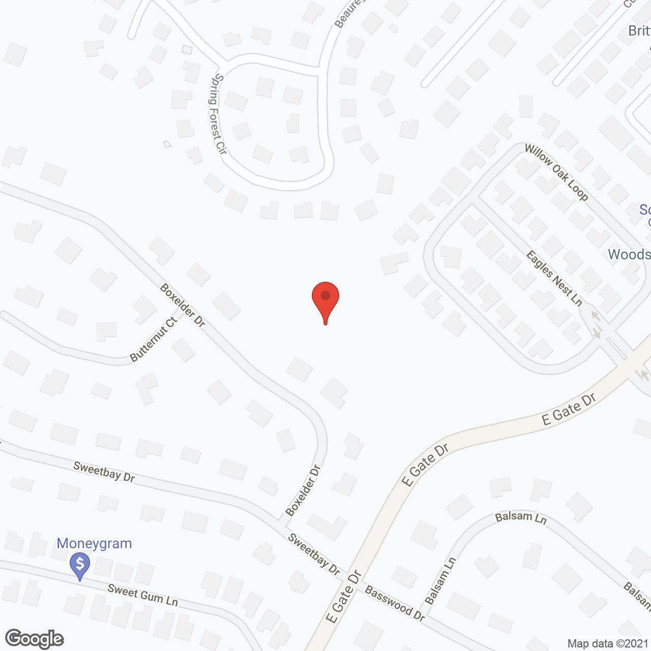 Map of the neighborhood around Aiken Memory Care