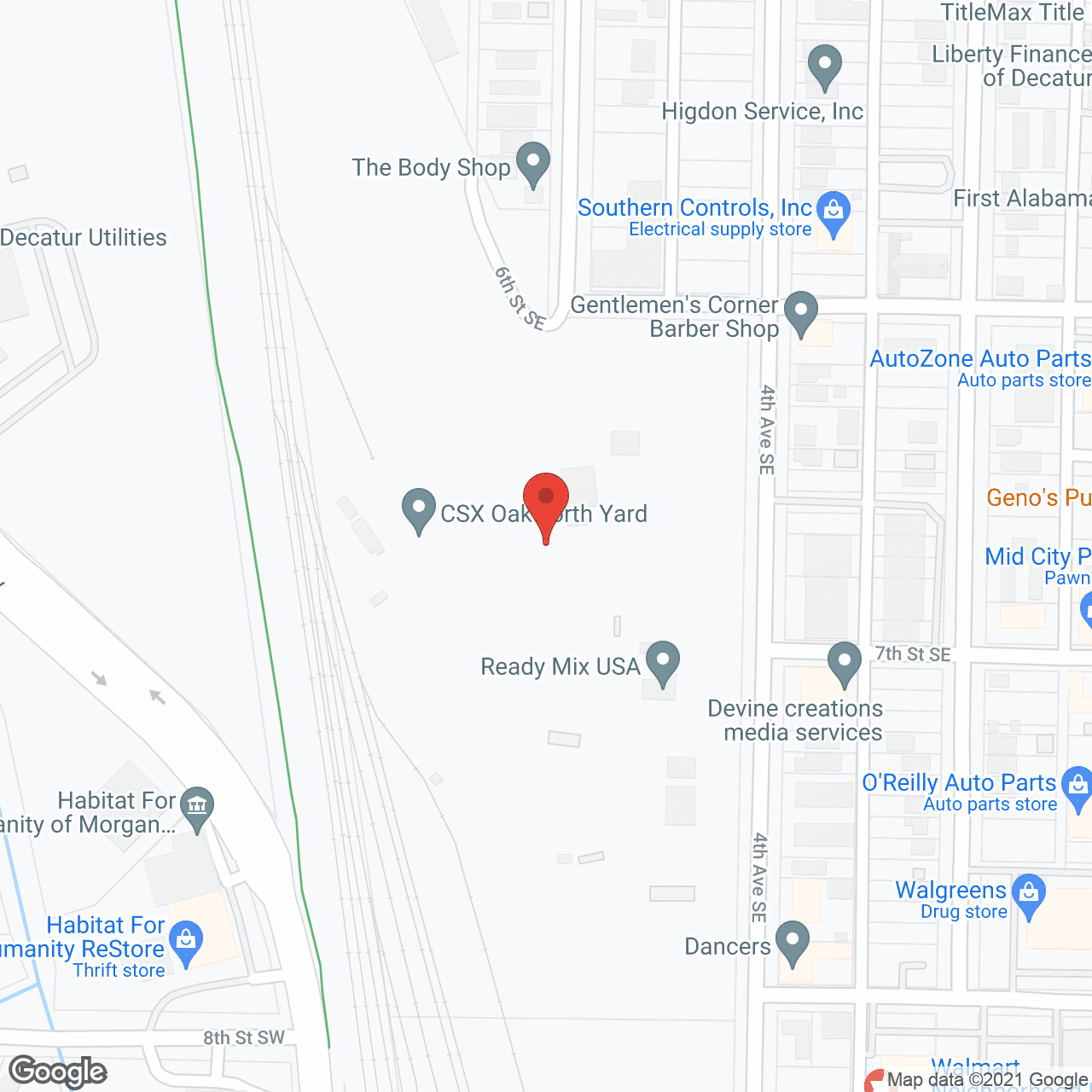 Map of the neighborhood around City Center Village