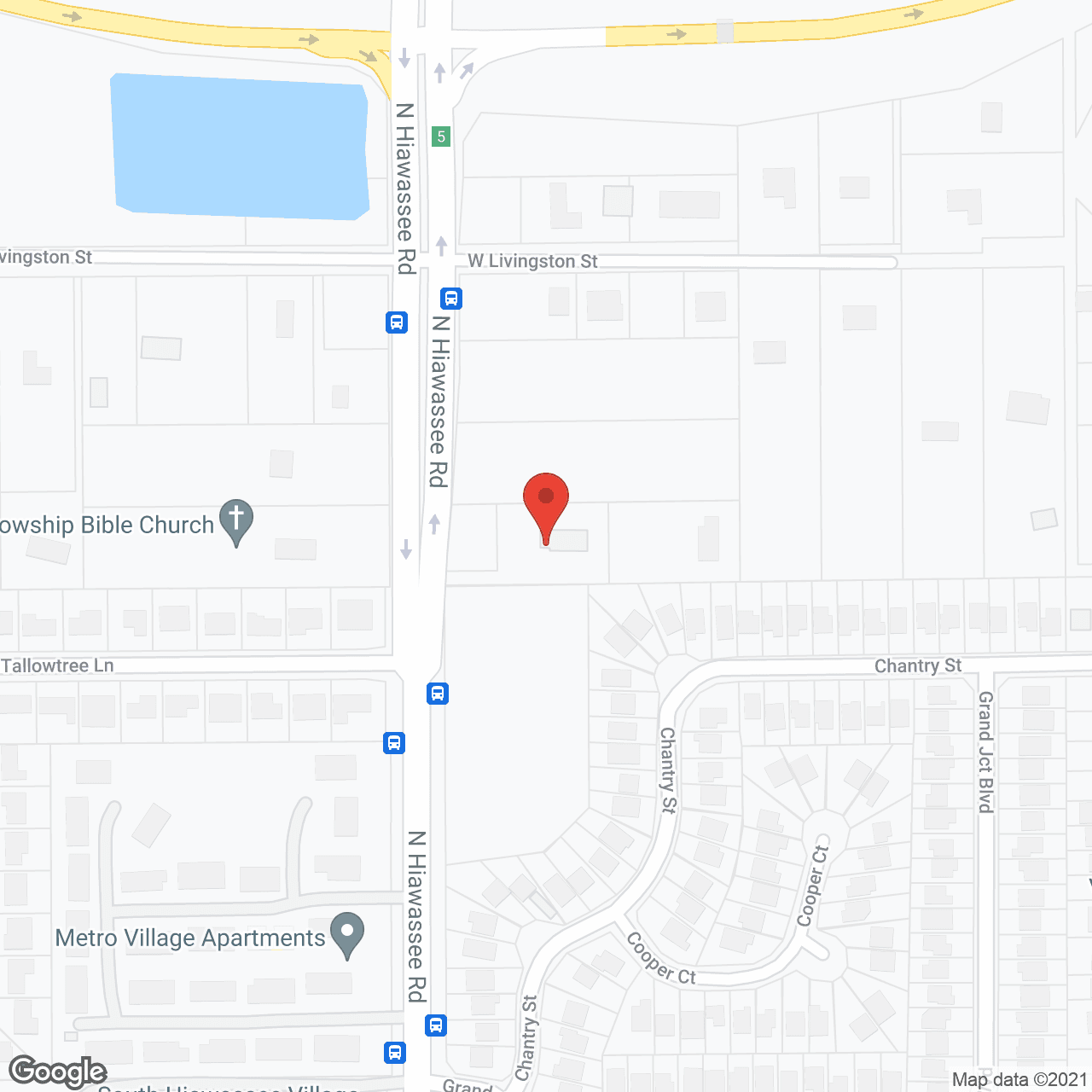 Map of the neighborhood around Arbor Cove Assisted Living Facility