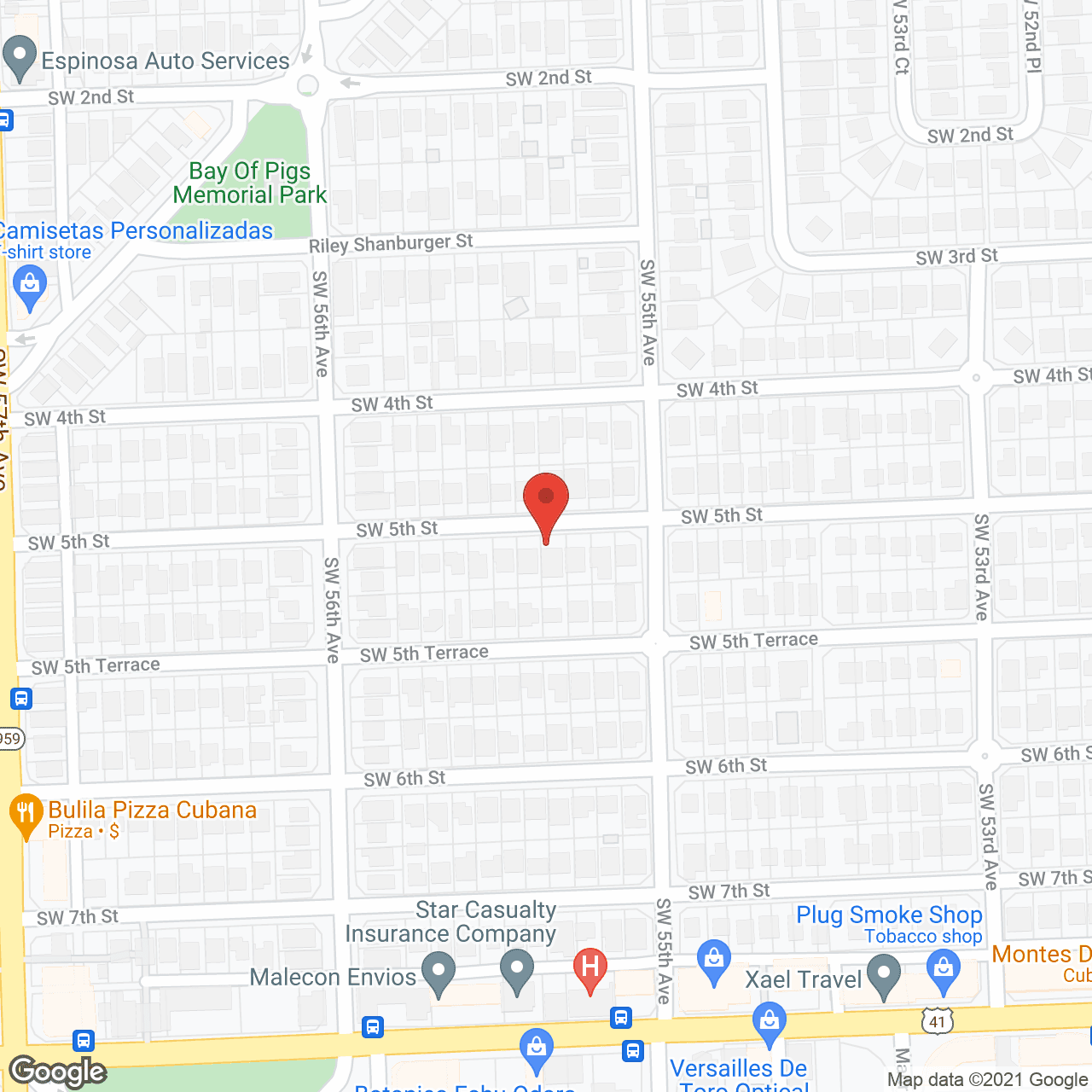 Map of the neighborhood around Alborada Family Home Assisted Living Facility