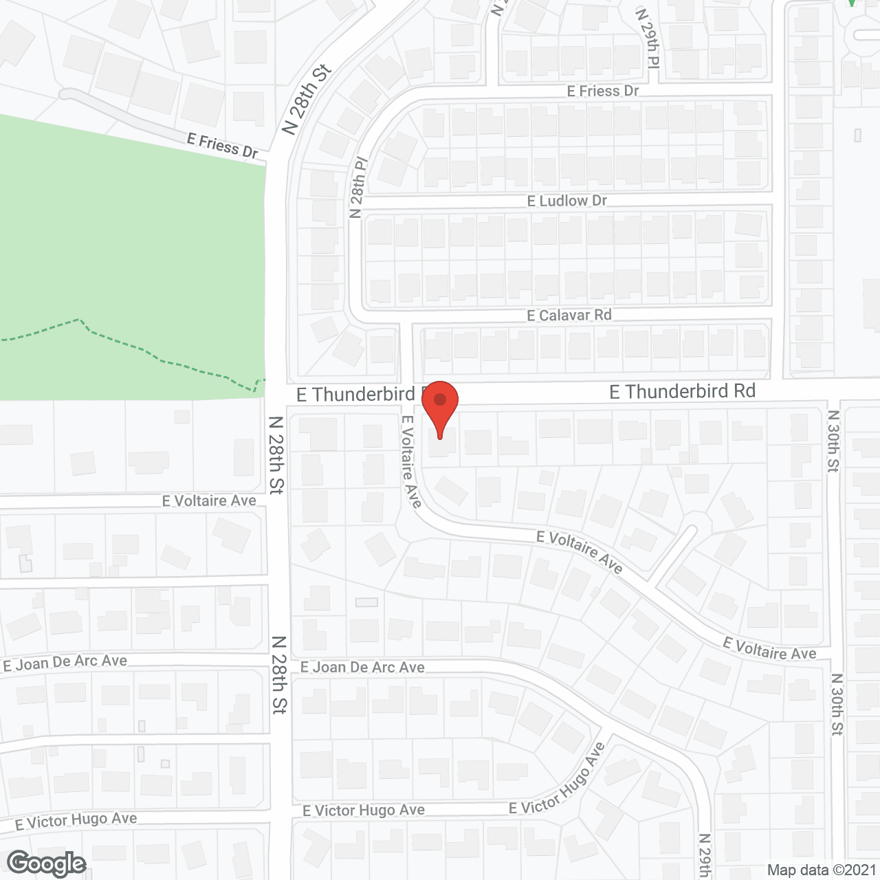 Map of the neighborhood around Tender Touch ALH II