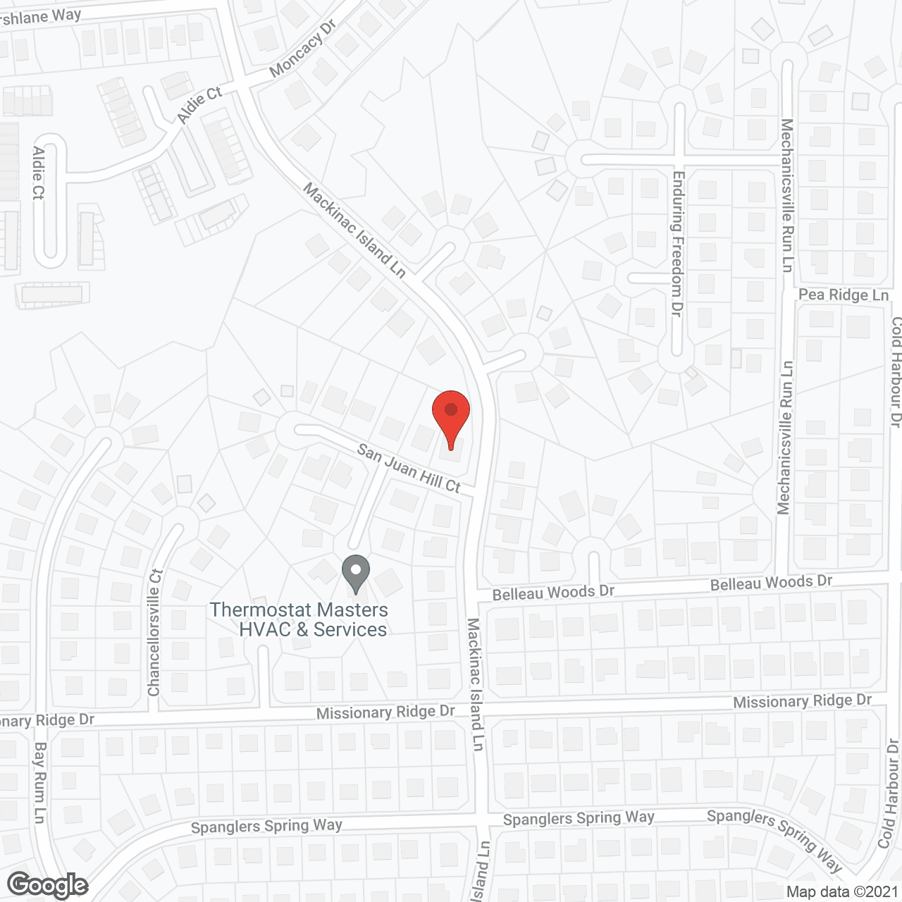 Map of the neighborhood around Wrenette's Place