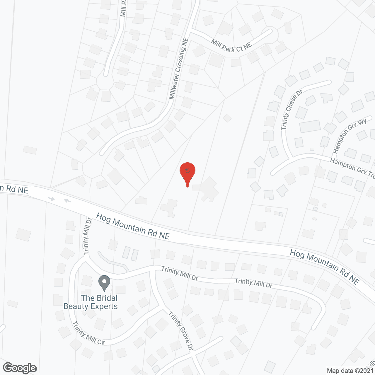 Map of the neighborhood around Angels Garden Senior Communities
