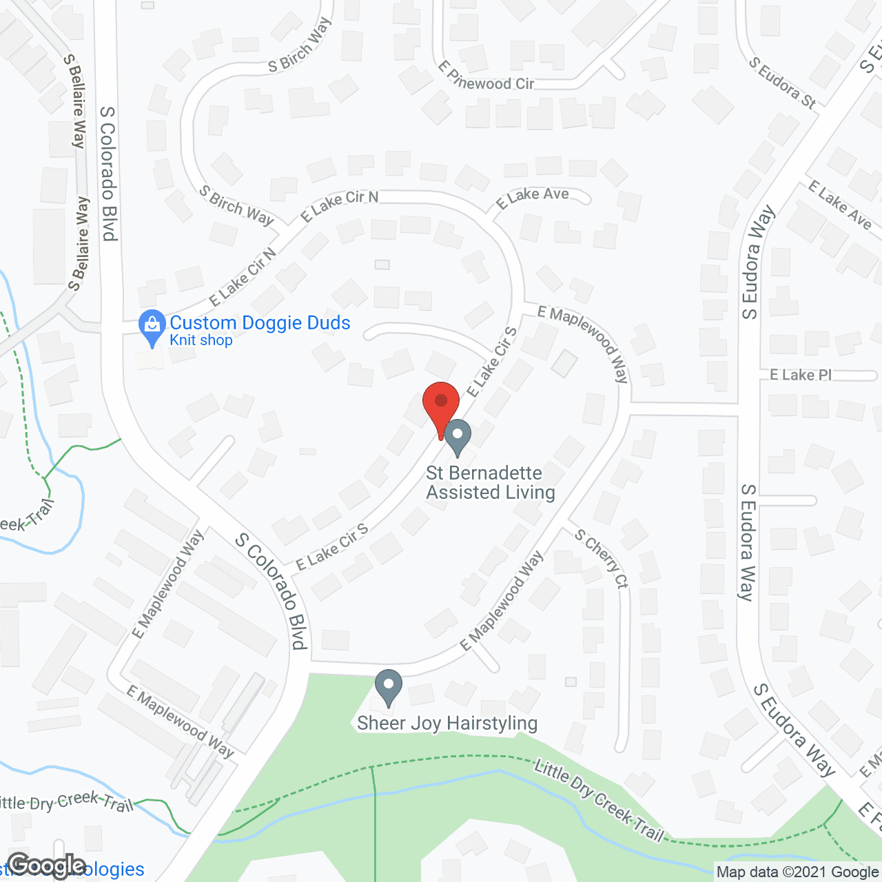 St. Bernadette Assisted Living in google map