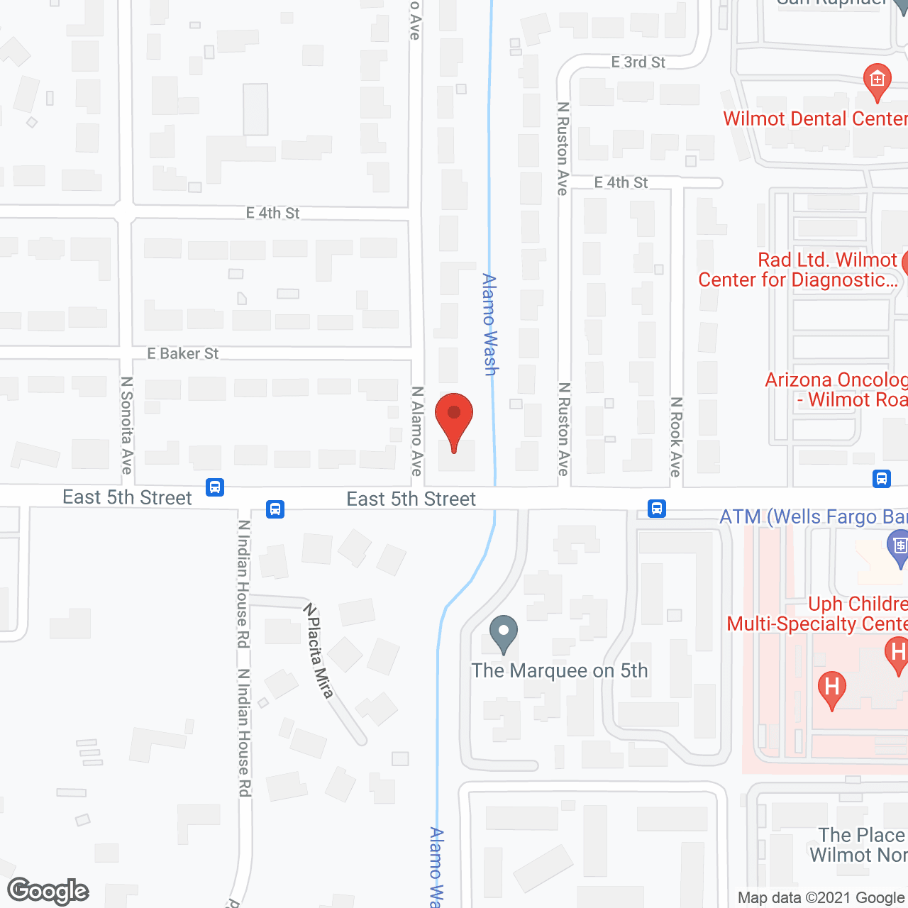Map of the neighborhood around Hummingbird Manor #2