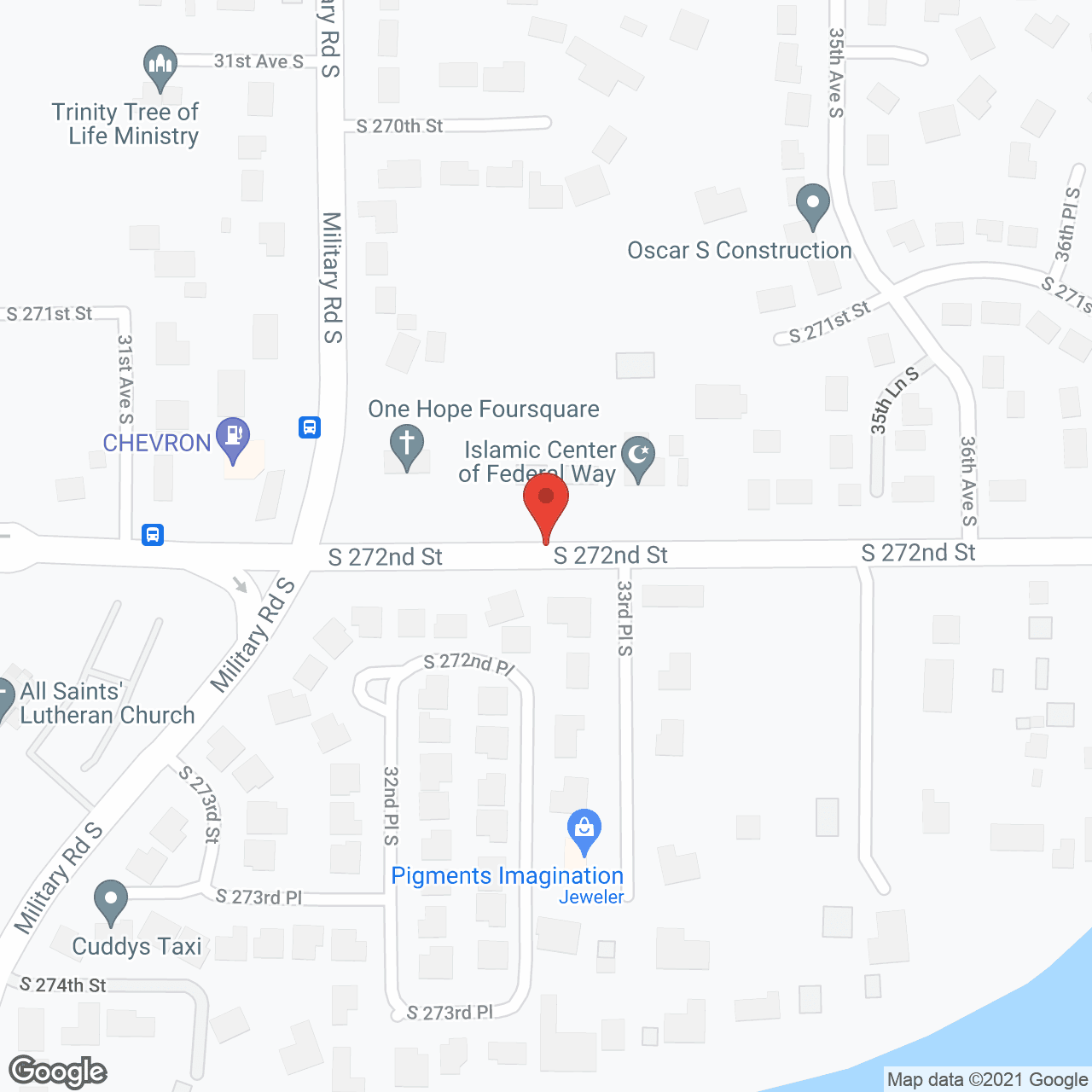Map of the neighborhood around Star Lake AFH