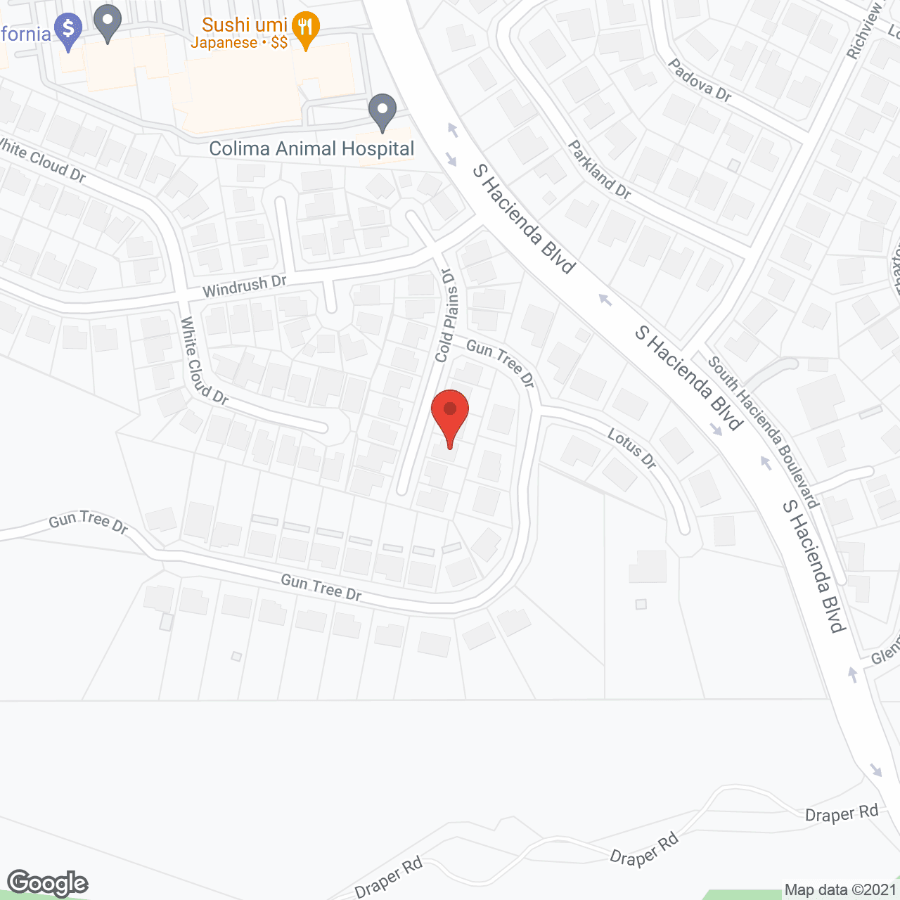 Map of the neighborhood around Home Sweet Home